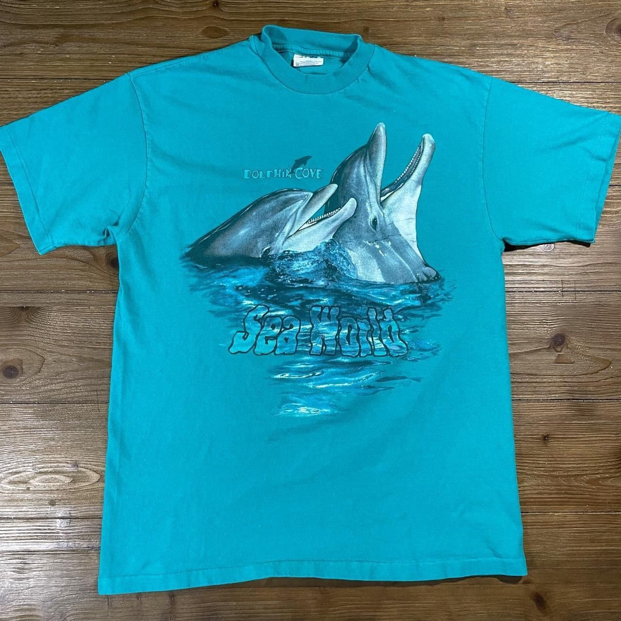 Hanes × Vintage Vintage 90’s Sea World Dolphin Cove T-Shirt Size US L / EU 52-54 / 3 - 1 Thumbnail