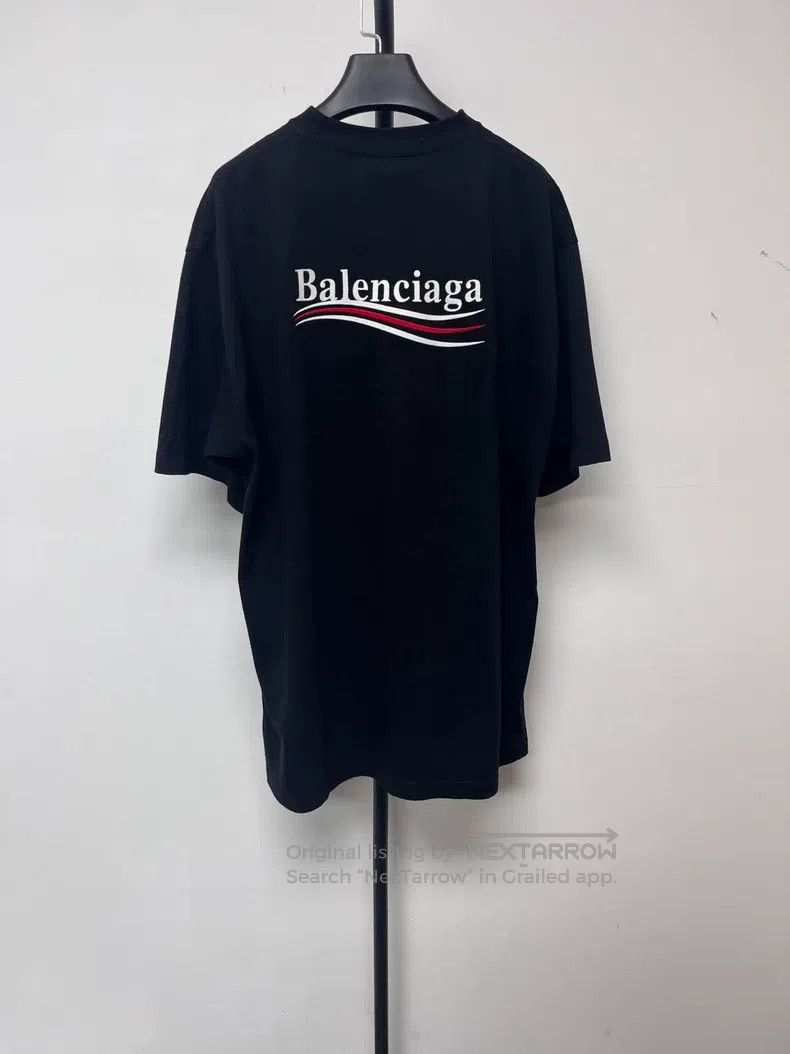 Balenciaga Balenciaga Cola Embroidered Loose Fit Short Sleeve T-Shirt Size US M / EU 48-50 / 2 - 2 Thumbnail