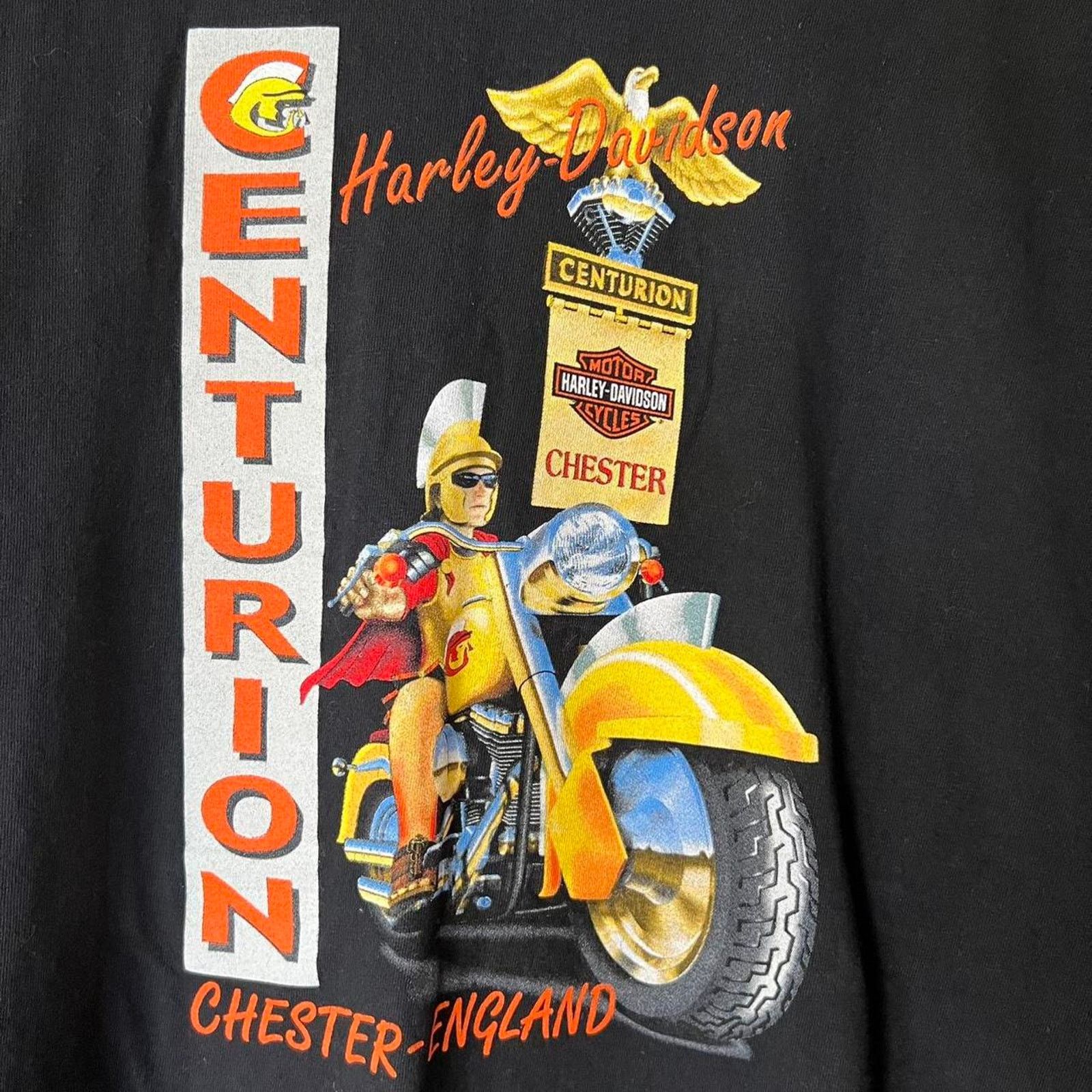 Harley Davidson 90s Harley-Davidson Ride The Legend Shirt | Chester England Size US XXL / EU 58 / 5 - 7 Thumbnail