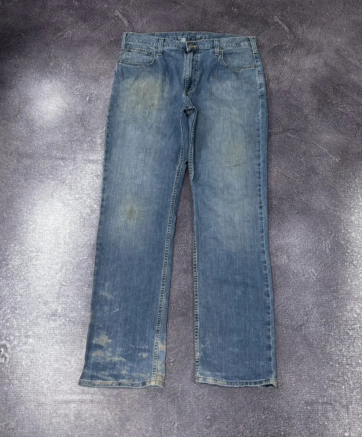 Carhartt × Vintage Vintage Carhartt Rugged Flex Denim Relaxed Fit Hype Jeans Size US 38 / EU 54 - 2 Thumbnail