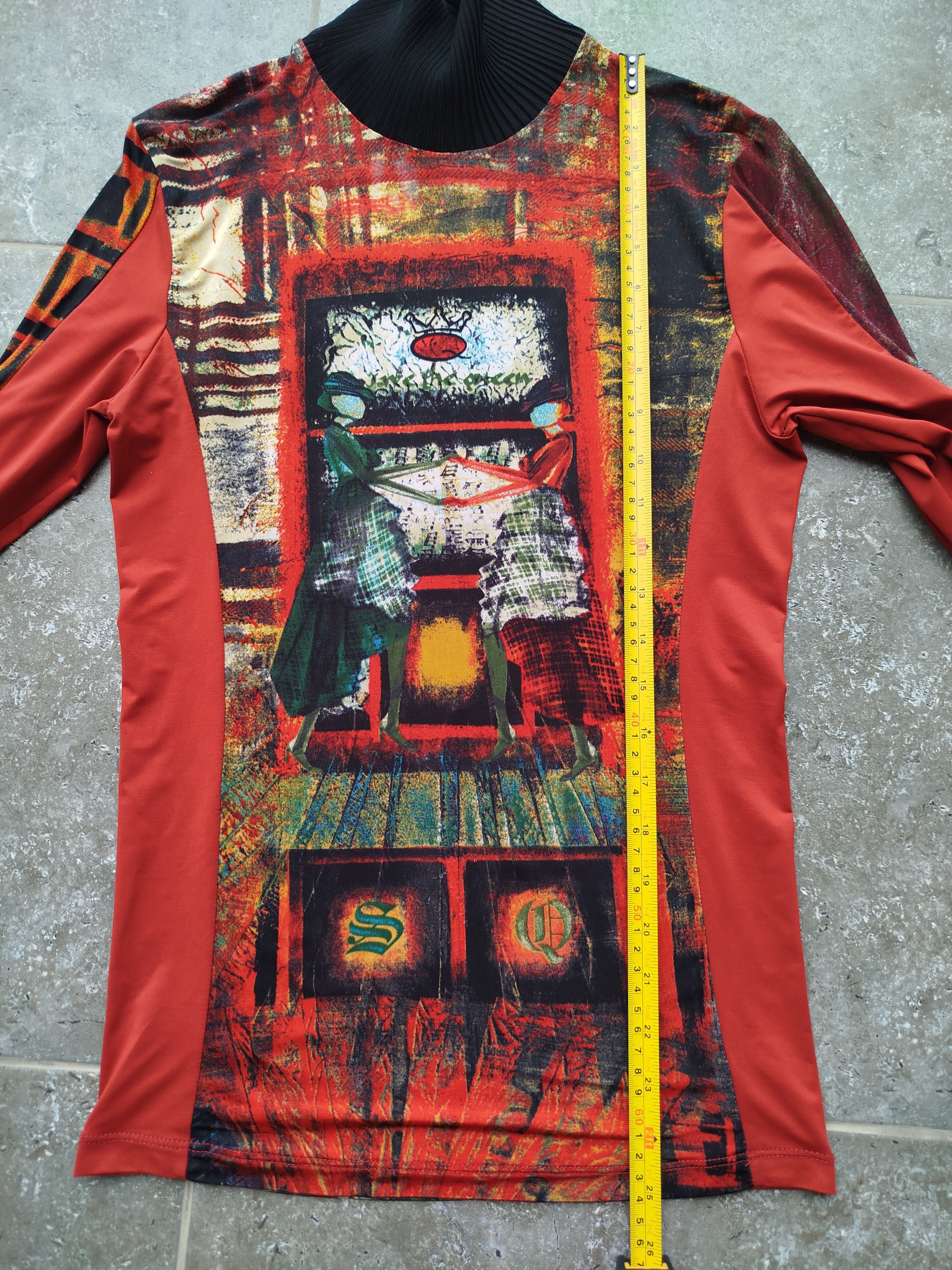 Jean Paul Gaultier Save The Queen Top Graphic Print Abstract Vintage Y2K Size M / US 6-8 / IT 42-44 - 12 Thumbnail