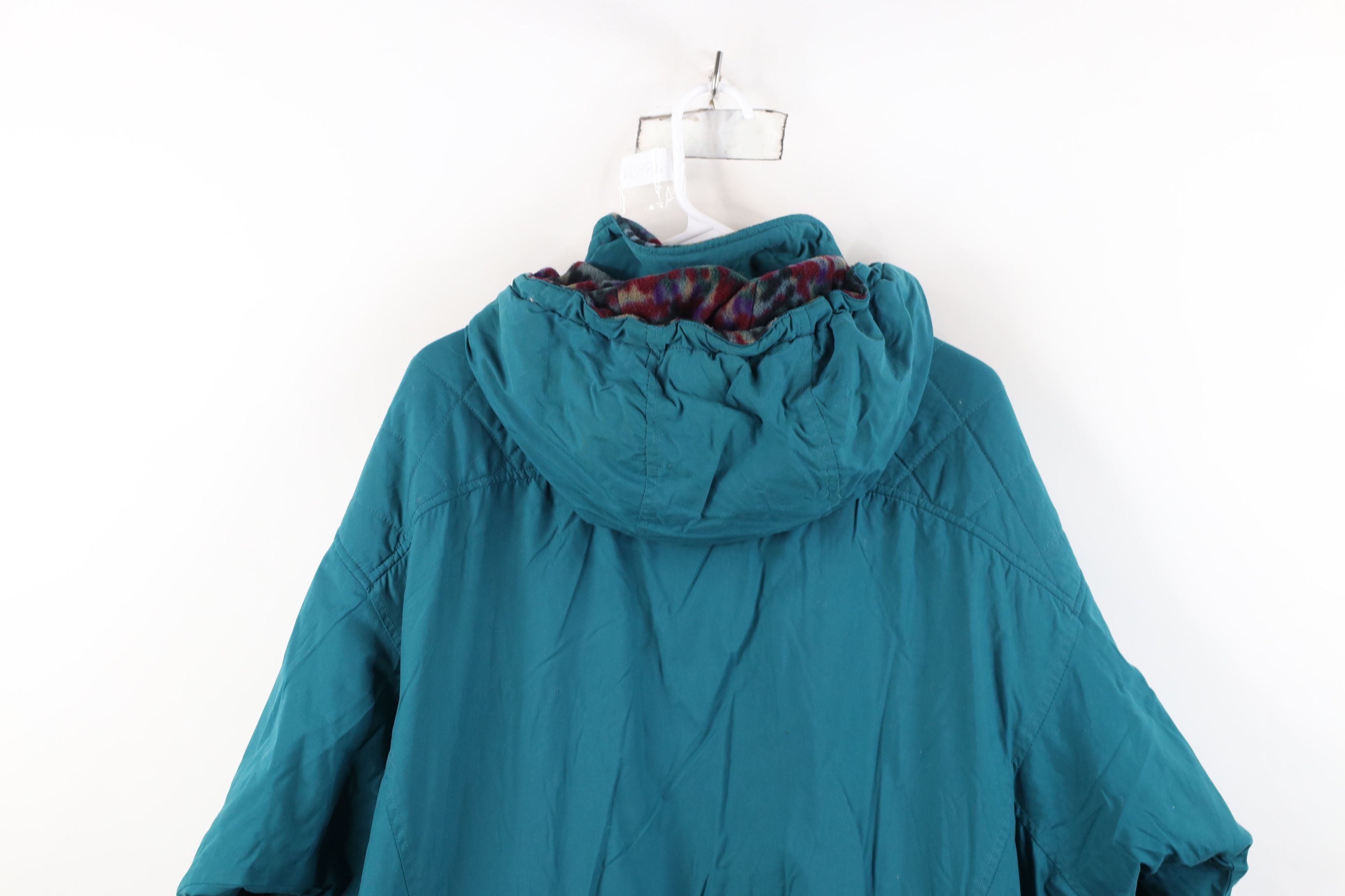 Columbia Vintage 90s Columbia Fleece Lined Hooded Parka Jacket Size 3XL / US 20-22 - 14 Thumbnail