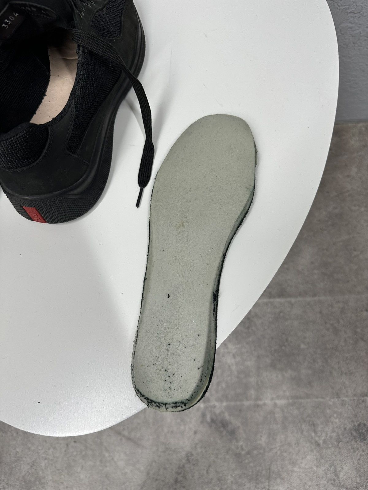 Prada Prada America's Cup Leather Low Top Sneakers Shoes Black Size US 8.5 / EU 41-42 - 8 Thumbnail