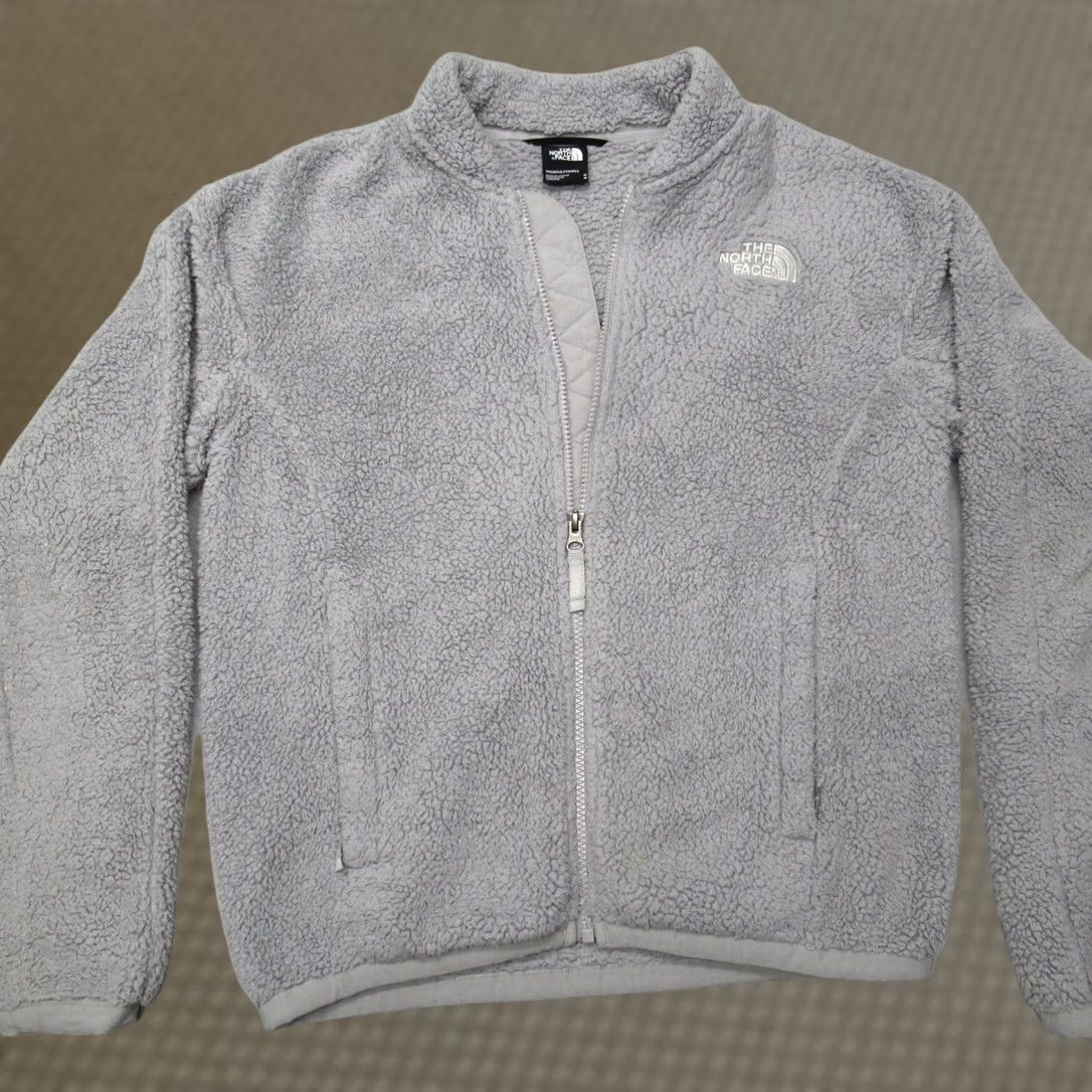 The North Face The North Face Jacket Womens Medium Gray Banded Collar Pockets Fleece Full Zip Size M / US 6-8 / IT 42-44 - 1 Thumbnail