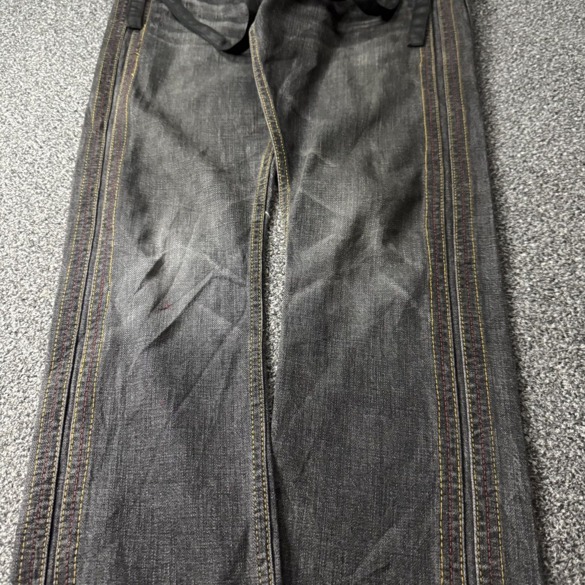 If Six Was Nine 🔥🔥🇯🇵 Vintage 90s Japanese LGB Bondage Strap Lace Denim Size US 31 - 6 Thumbnail