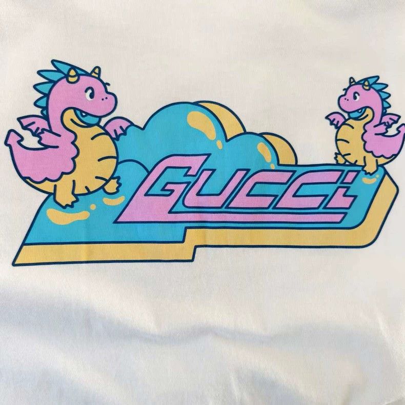 Gucci Gucci Cartoon dragon logo new short sleeves 2502-Nextarrow Size US M / EU 48-50 / 2 - 3 Thumbnail