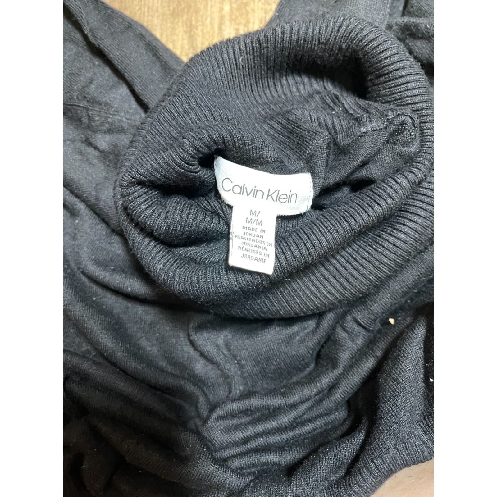 Calvin Klein Calvin Klein Sweater Women M Turtle Neck Black Pullover Long Sleeve Size M / US 6-8 / IT 42-44 - 4 Thumbnail