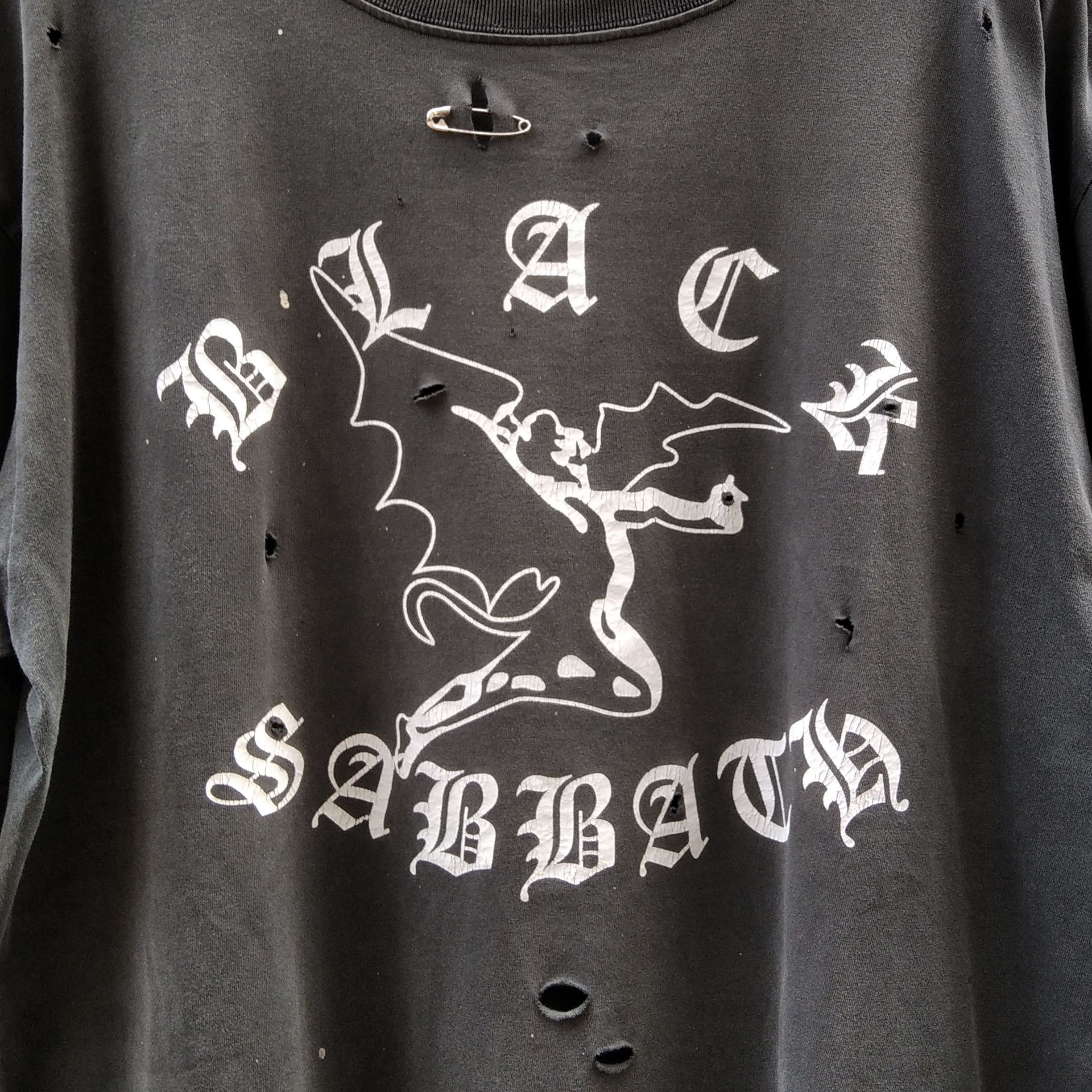 4GSELLER Vintage Early 00's BLACK SABBATH Thrashed T-Shirt Size US XL / EU 56 / 4 - 3 Thumbnail