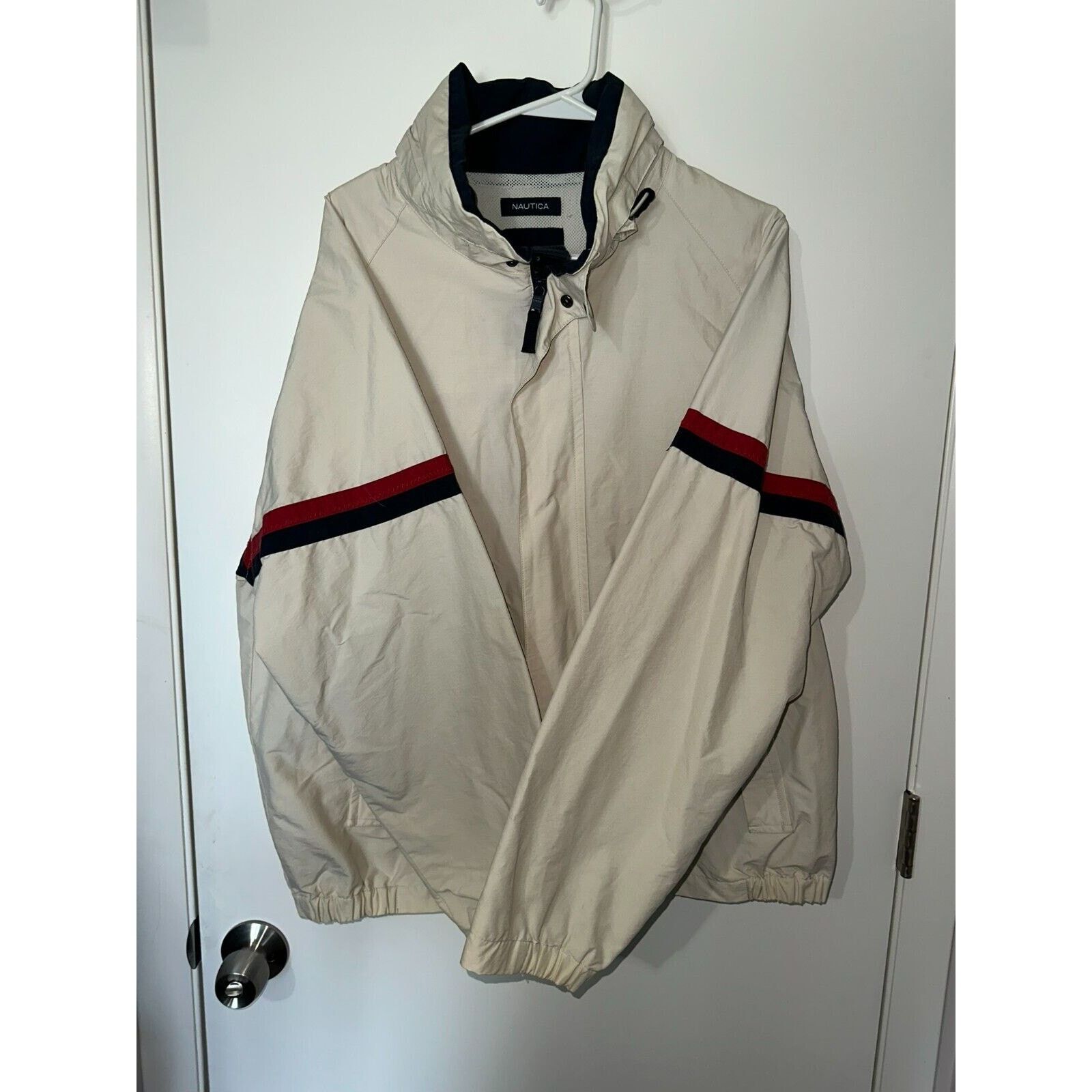 Nautica Vintage Nautica Sailing Jacket Men XL White Full Zip Size US XL / EU 56 / 4 - 5 Thumbnail
