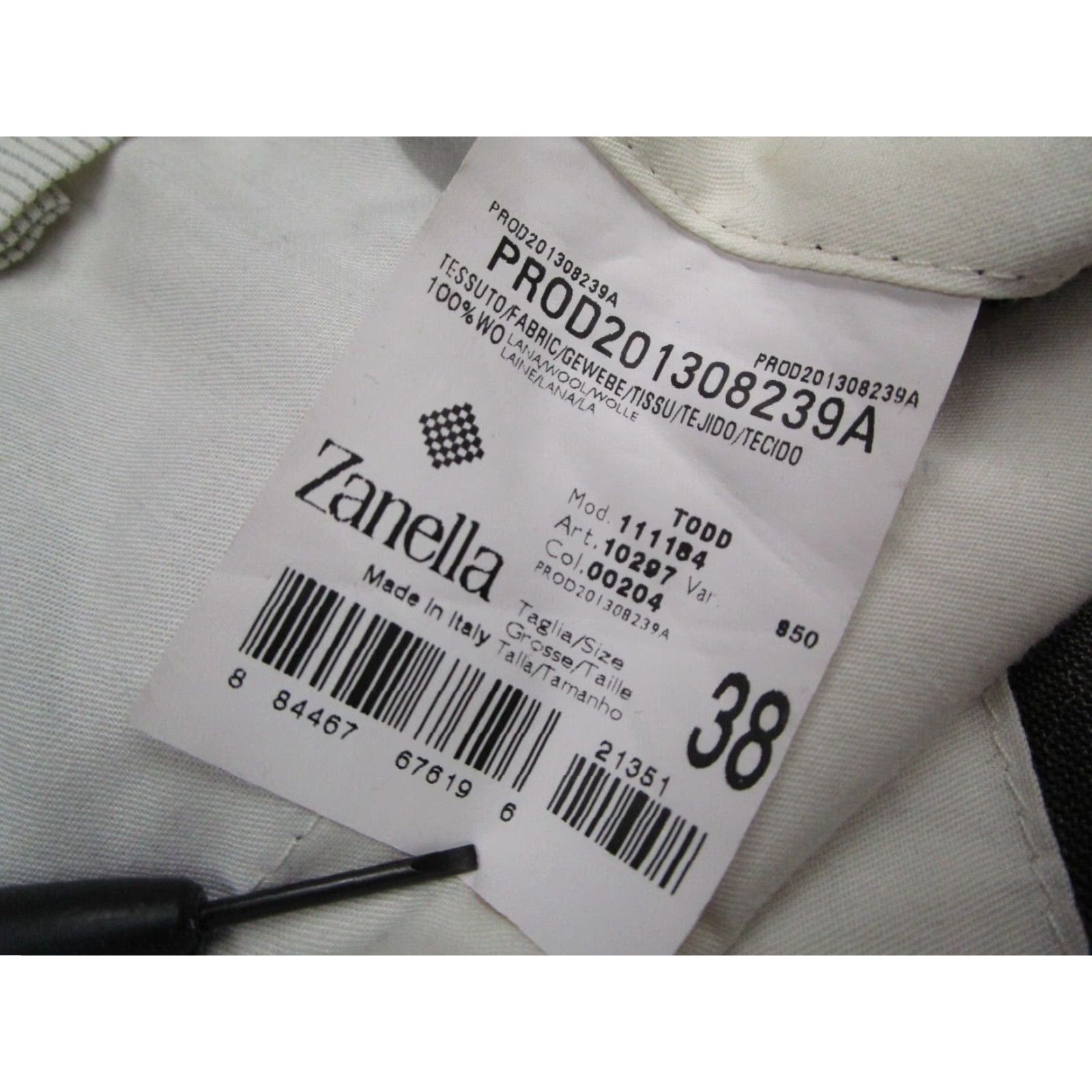 Zanella Zanella Dress Pants Mens 36x30 Brown Wool Vitale Barberis Made in Italy Regular Fit Mens Size US 36 / EU 52 - 4 Thumbnail