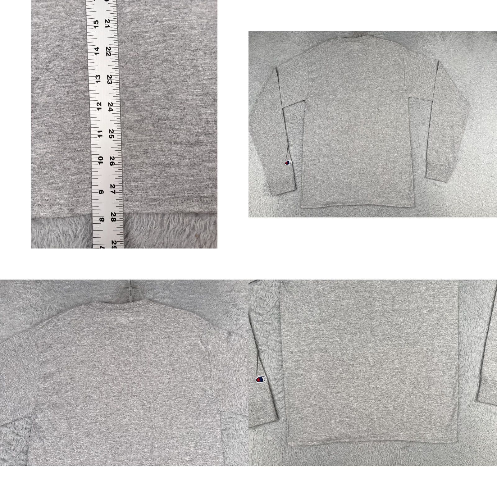 Champion Champion Shirt Men Adult Small Gray Long Sleeve Crew Neck Cotton Blend NEW NO TAGS Size US S / EU 44-46 / 1 - 9 Thumbnail