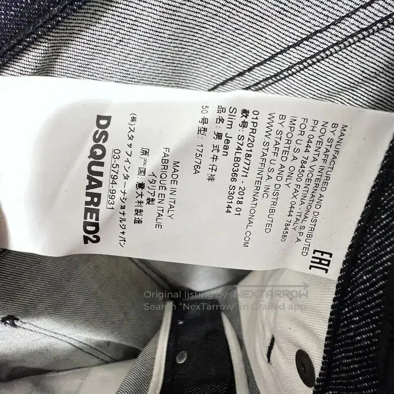 Dsquared2 DSQUARED2 Black Gray Cotton Casual Pants . Size US 34 / EU 50 - 6 Thumbnail