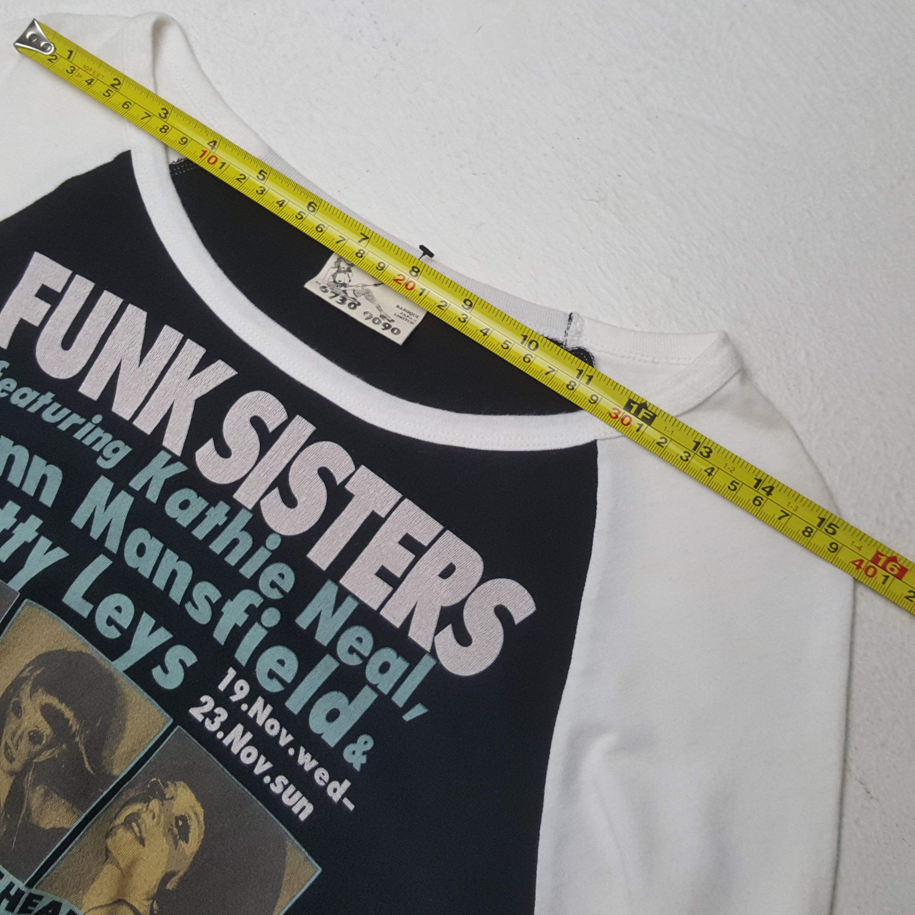 Japanese Brand FUNK SISTERS Streetwear Style Tshirt 31 Size XS / US 0-2 / IT 36-38 - 6 Thumbnail