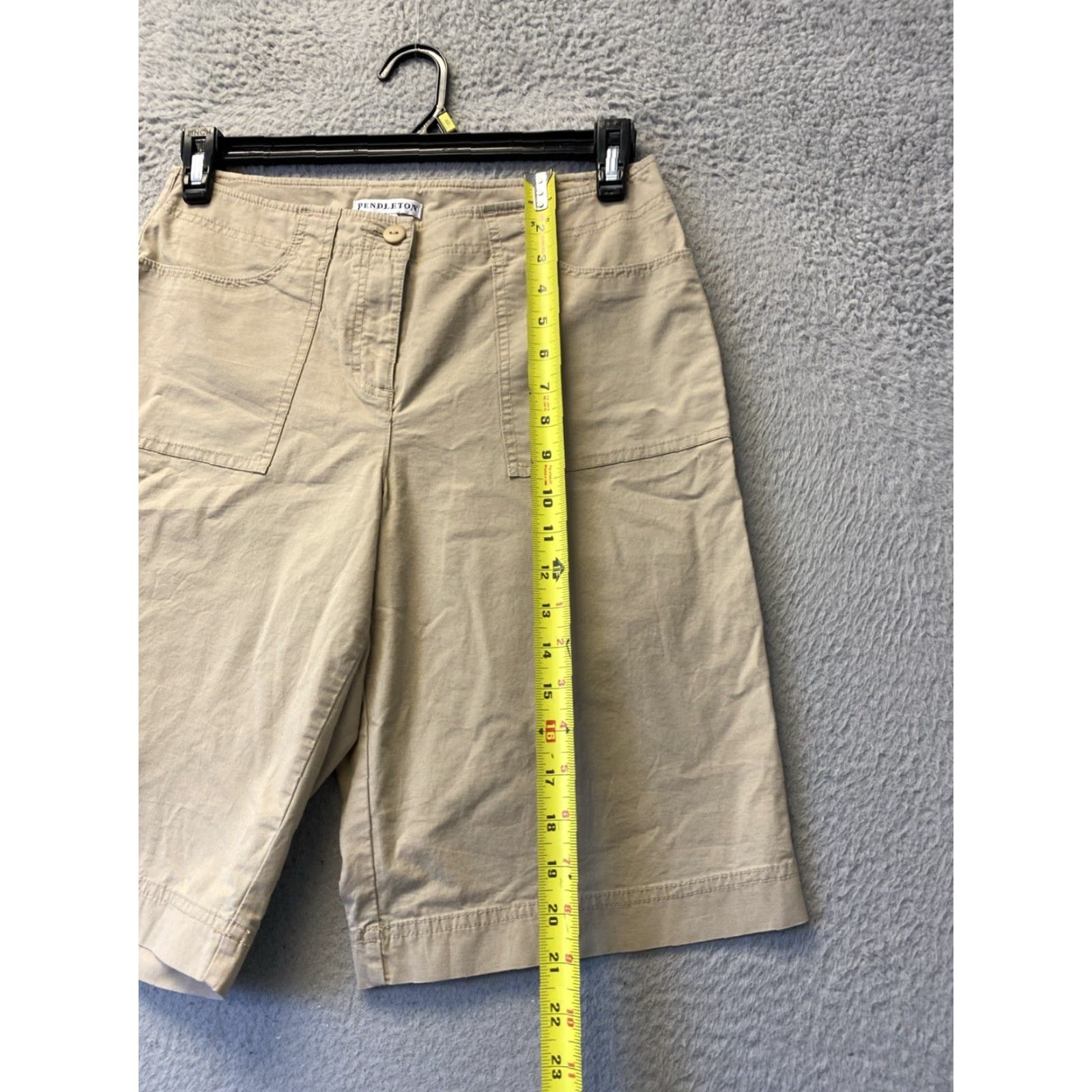 Pendleton Vintage Pendleton Women's Chino Shorts Size 8 Tan Casual Golf Travel Preppy Size 30" / US 8 / IT 44 - 5 Thumbnail