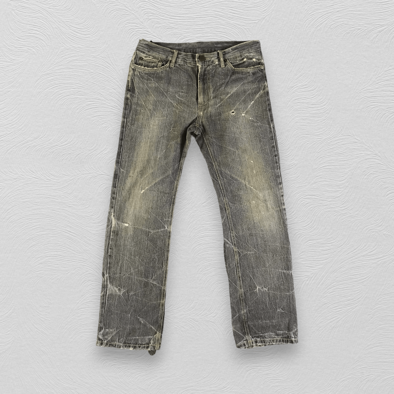 Japanese Brand Vintage Japanese Jeans Faded Black Denim KJ2446 Size US 32 / EU 48 - 1 Thumbnail