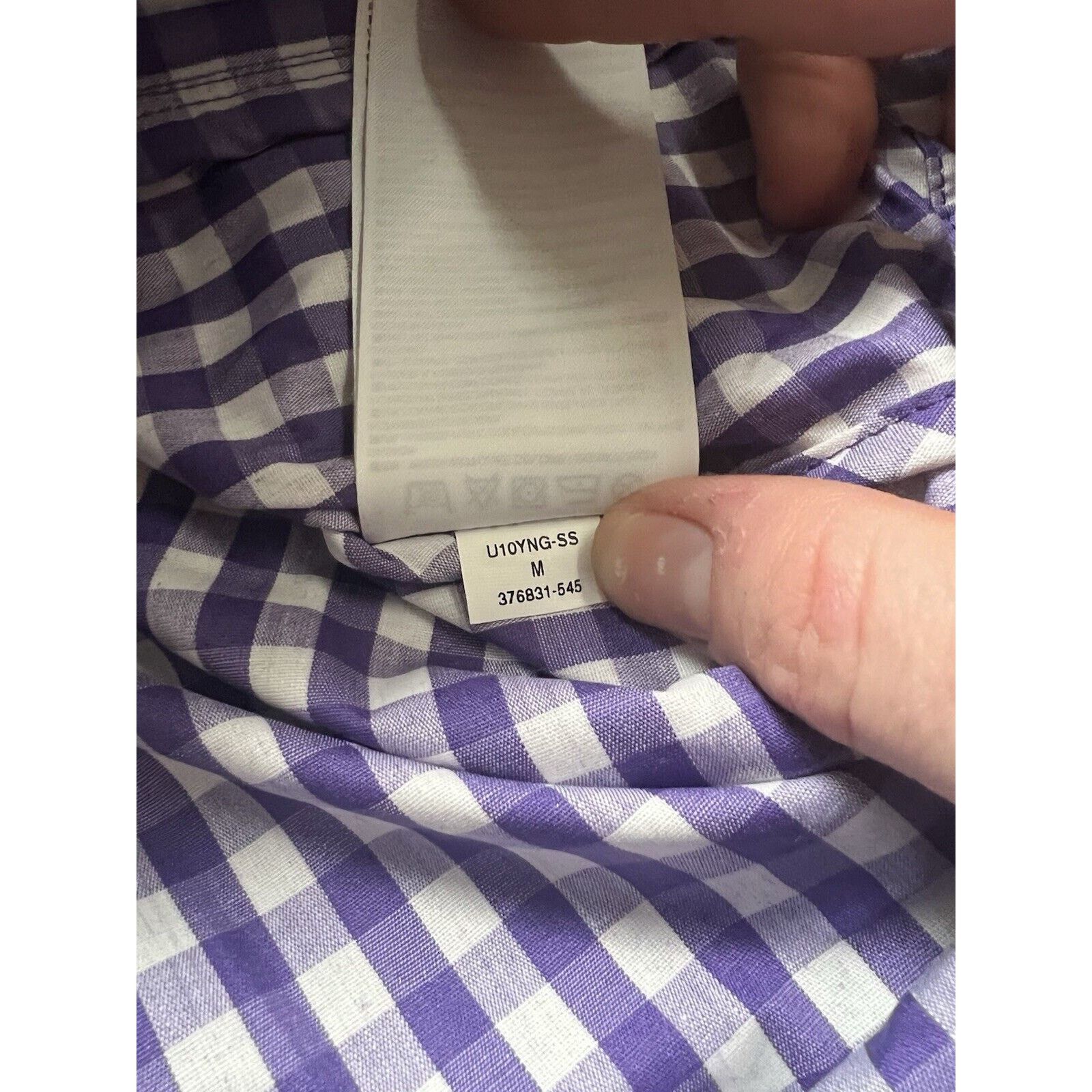 Nike Nike NSW Purple Gingham Parka Men’s Size M NWT 376831-545 Size M / US 6-8 / IT 42-44 - 6 Thumbnail