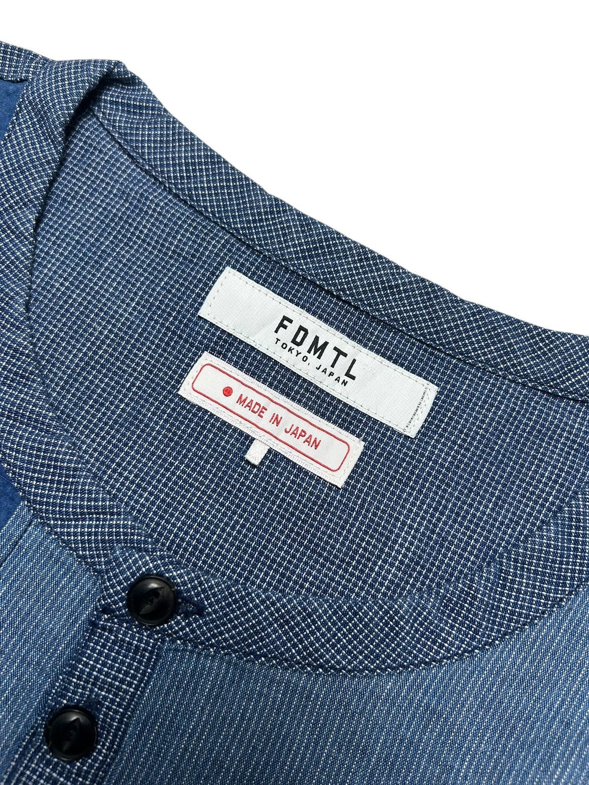 FDMTL FDMTL TOKYO fundamental Pullover Patchwork Shirt Indigo Size US M / EU 48-50 / 2 - 8 Thumbnail