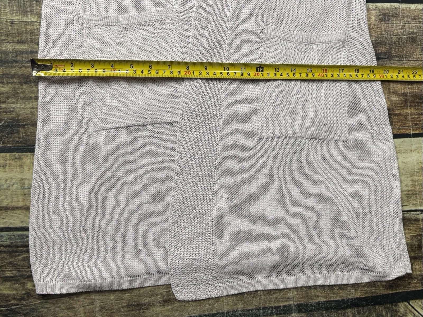 Other J Jill Cardigan Sweater Womens Medium Linen Blend Long Pink Size M / US 6-8 / IT 42-44 - 11 Thumbnail