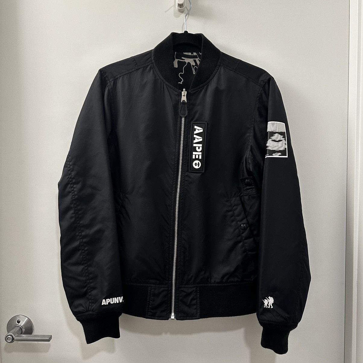 Aape AAPE Reversible Reflective Bomber Jacket Size US S / EU 44-46 / 1 - 2 Thumbnail