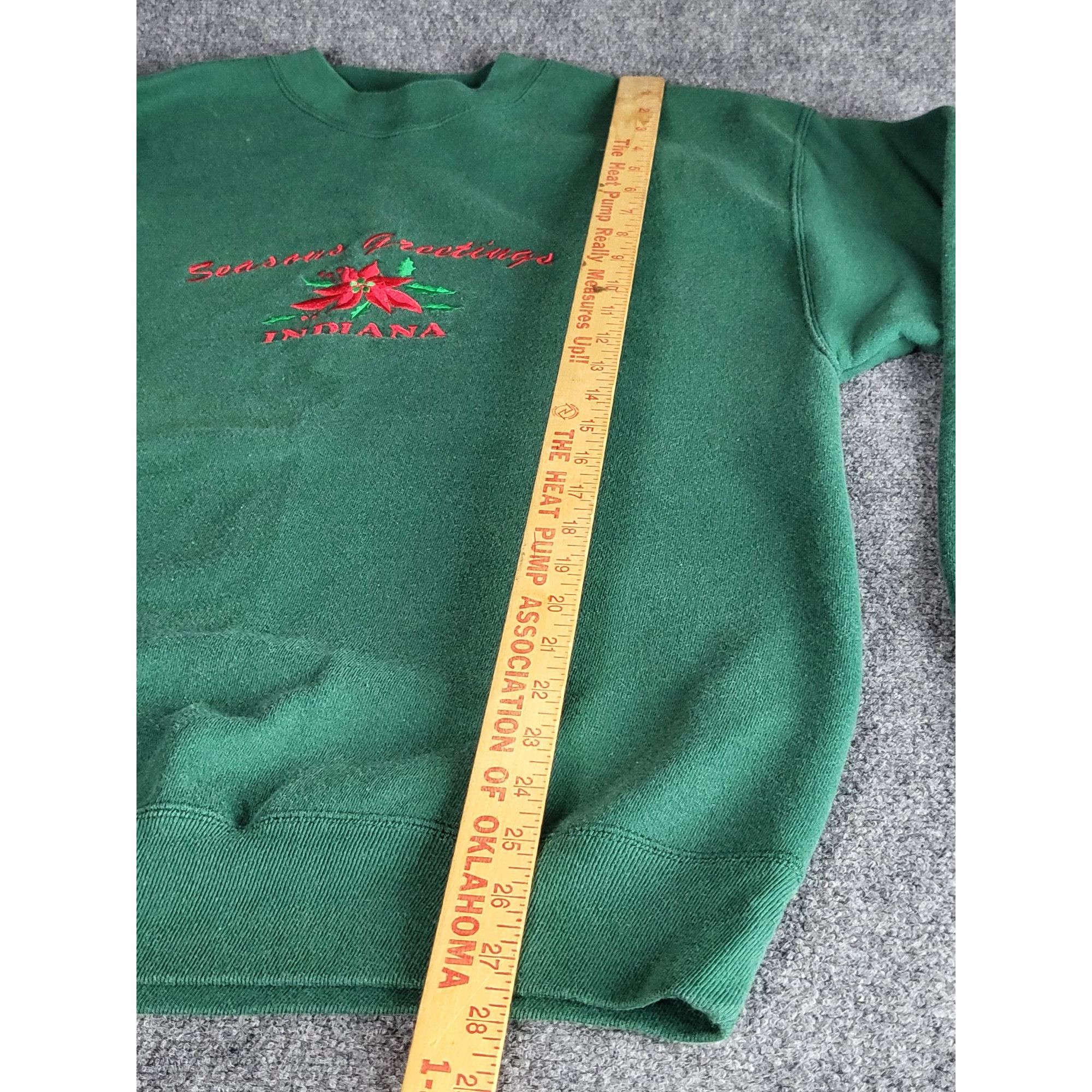 Vintage Vintage 90s Crewneck Sweatshirt Women Sz L Merry Christmas I Size L / US 10 / IT 46 - 3 Thumbnail
