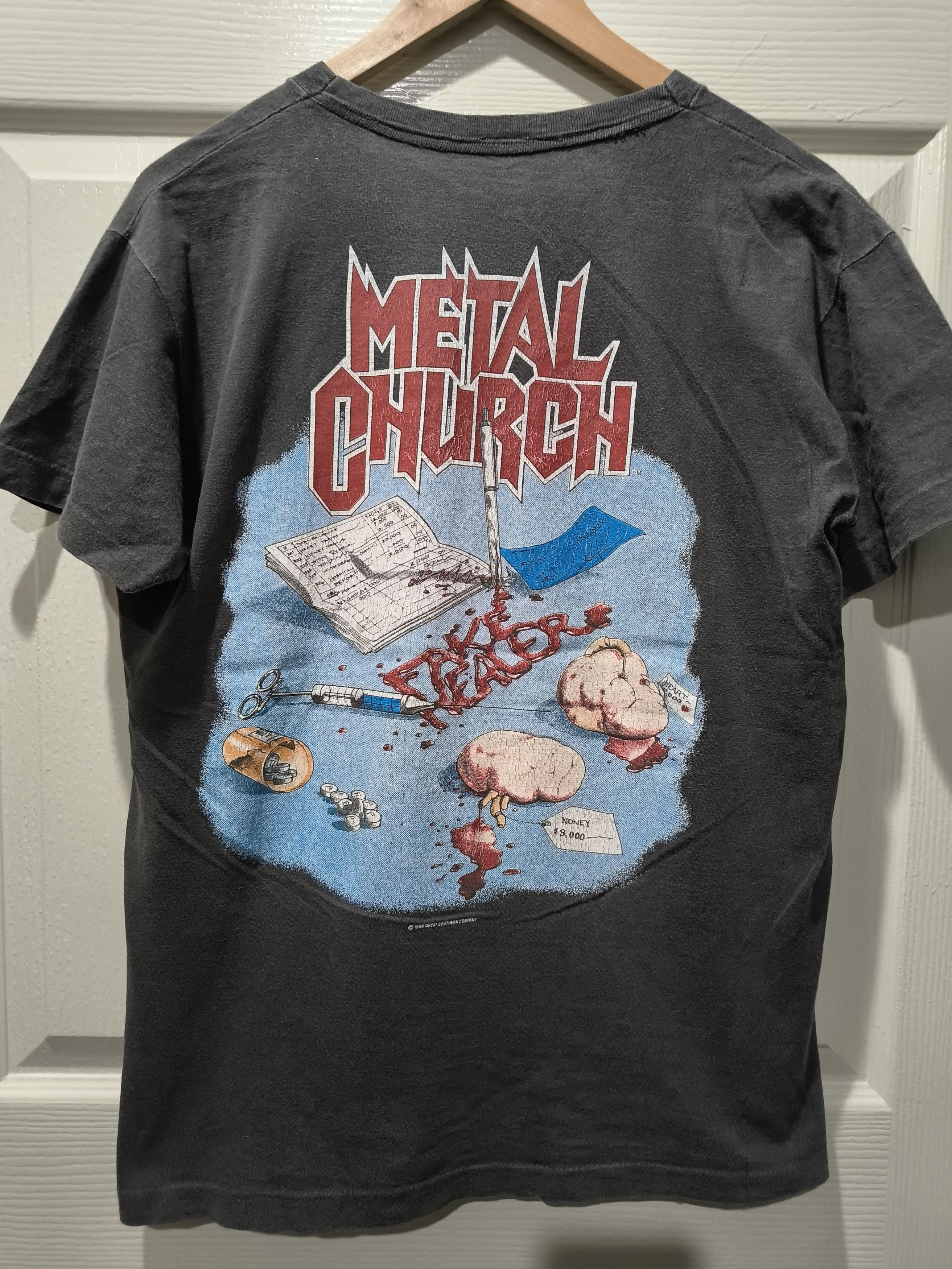 Other Vintage 80s Metal church (Fake healer) shirt Size US L / EU 52-54 / 3 - 3 Thumbnail
