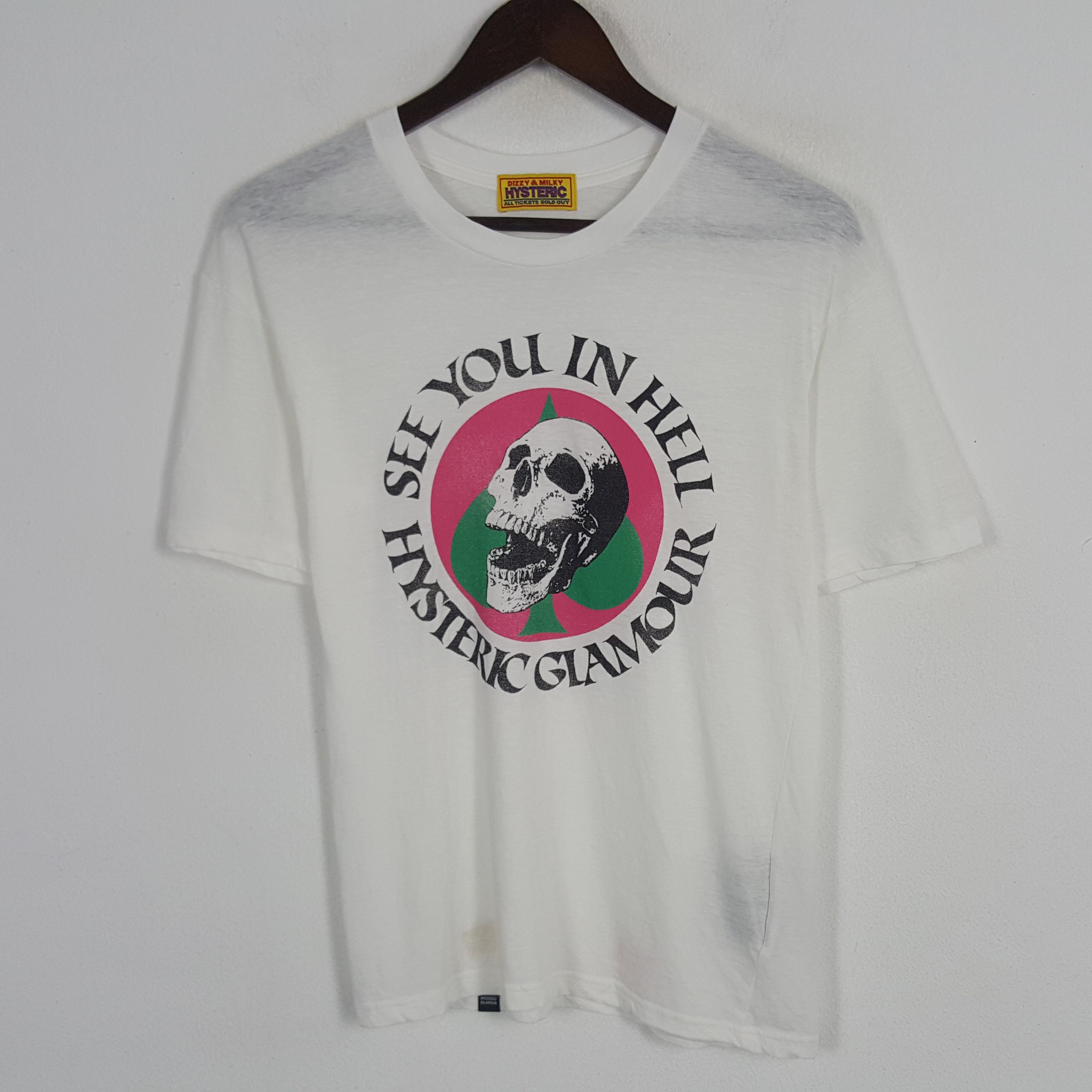 Hysteric Glamour × Japanese Brand × Vintage Vintage See You In Hell Hysteric Glamour Tshirt Size US S / EU 44-46 / 1 - 1 Thumbnail