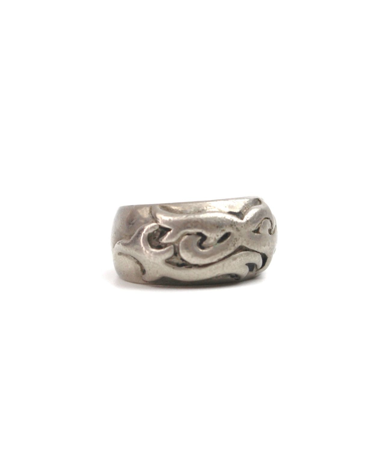 Vintage 2000S JAPANESE MADE SCROLLWORK ARMOR BAND RING Size ONE SIZE - 1 Thumbnail
