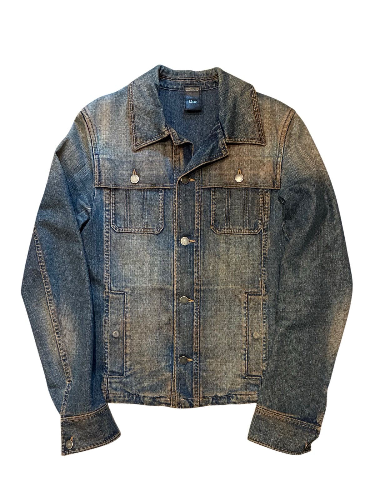 Dior × Hedi Slimane Dior Homme SS04 Strip Destroyed Waxed Denim