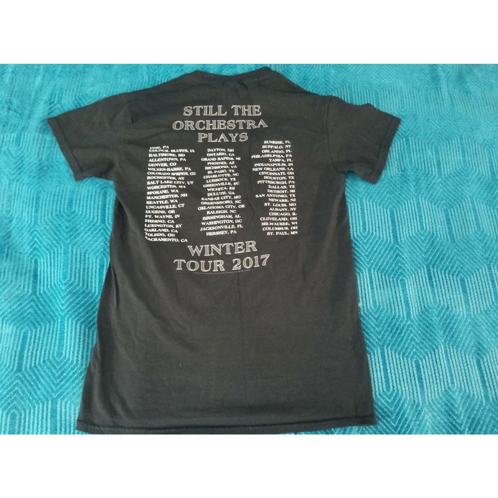 Gildan VINTAGE Trans-Siberian Orchestra TSO Tour Crew T Shirt Rock Black S Adult Shirt 1996-2017 Mens Size US S / EU 44-46 / 1 - 2 Thumbnail