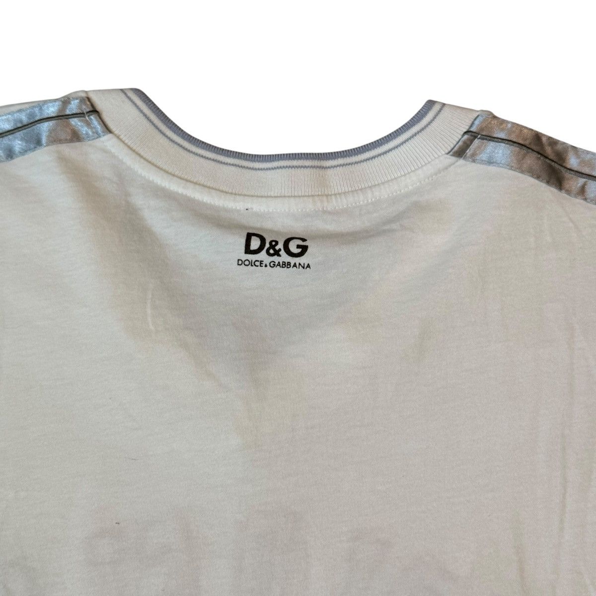 Dolce & Gabbana Dolce & Gabbana Embroidered T-Shirt WORLD CLASS White,Y2K Size US XL / EU 56 / 4 - 7 Thumbnail