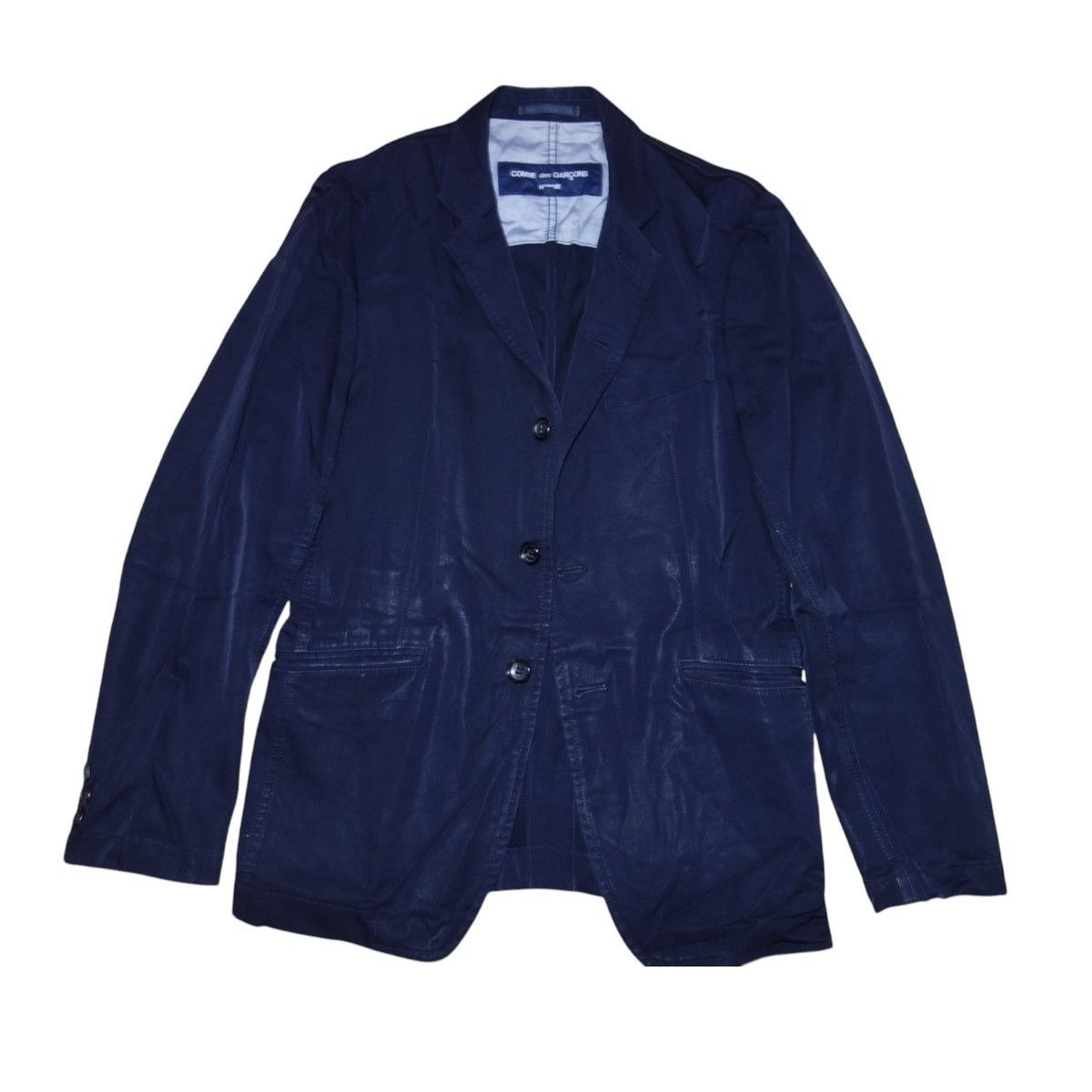 Comme des Garcons Homme Commedes Garcons Homme Navy Blazer Size US XS / EU 42 / 0 - 1 Thumbnail