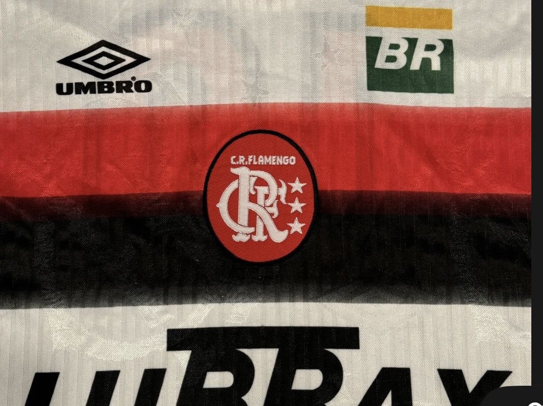 Umbro Vintage Flamingo FC Brazil 90's Jersey Size US L / EU 52-54 / 3 - 6 Thumbnail