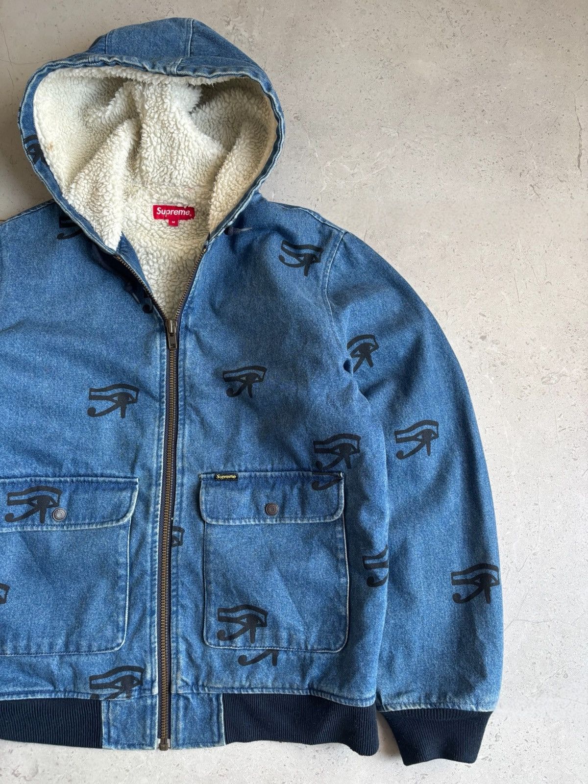 Supreme SUPREME FW13 EYE OF HORUS DENIM JACKET Size US M / EU 48-50 / 2 - 4 Thumbnail