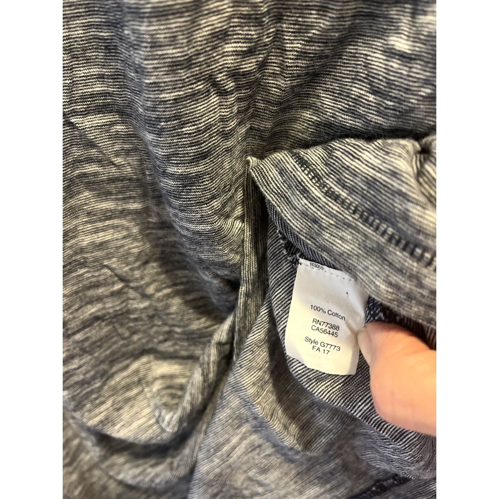 Madewell VINTAGE Madewell Women's T-Shirt Shirt XS Short Sleeve Navy Blue Striped Collared Spring Summer Fall Women Size XS / US 0-2 / IT 36-38 - 3 Thumbnail