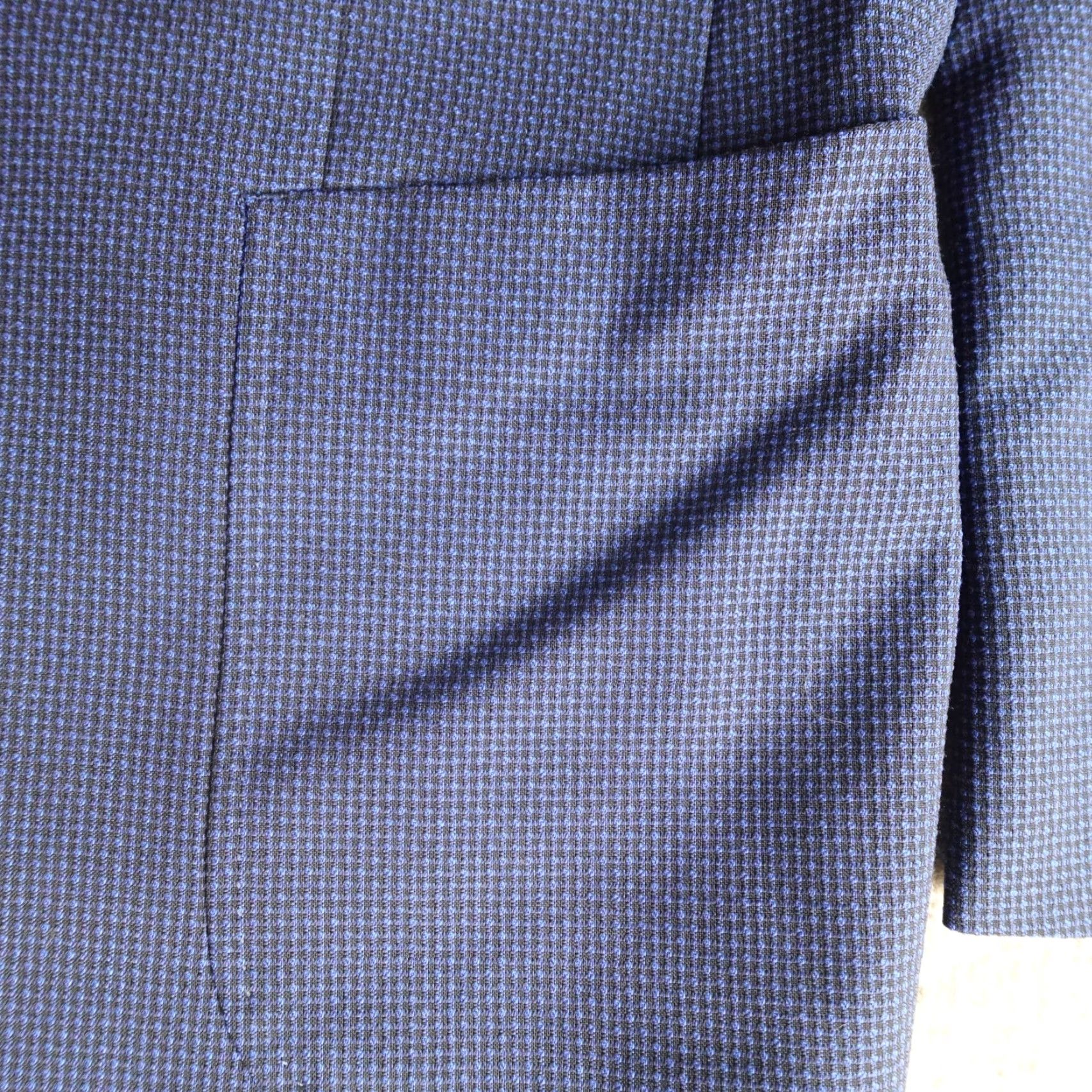 Ted Baker Ted Baker Blazer 38R Blue Wool Italy Notch Lapel Double-Vented Four-Button 100% Wool Single-Breasted Jacket Coat Mens Regular Vintage No Size 38R - 7 Thumbnail