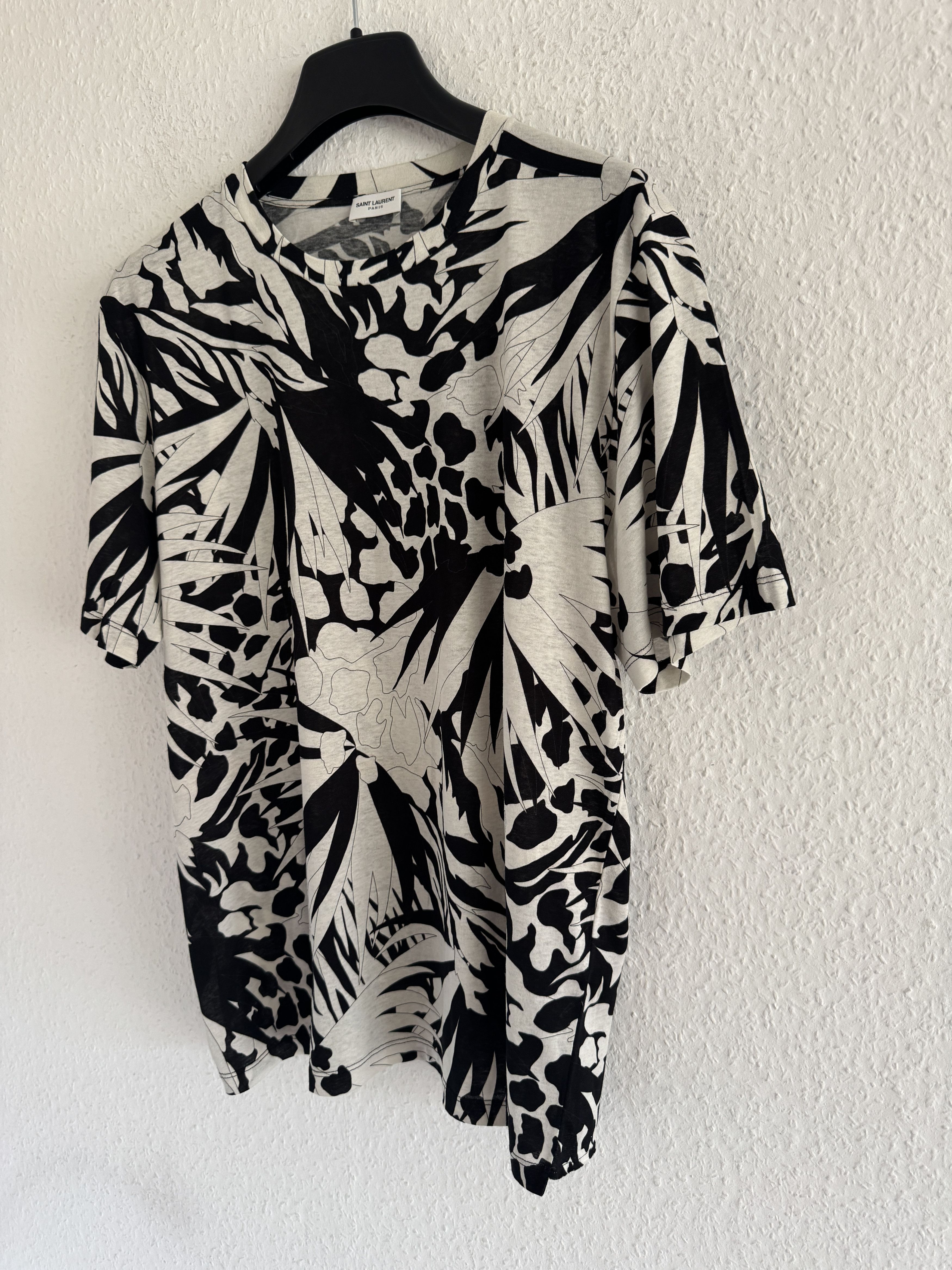 Saint Laurent Paris Jungle Flower Print T-Shirt Size US XL / EU 56 / 4 - 2 Thumbnail