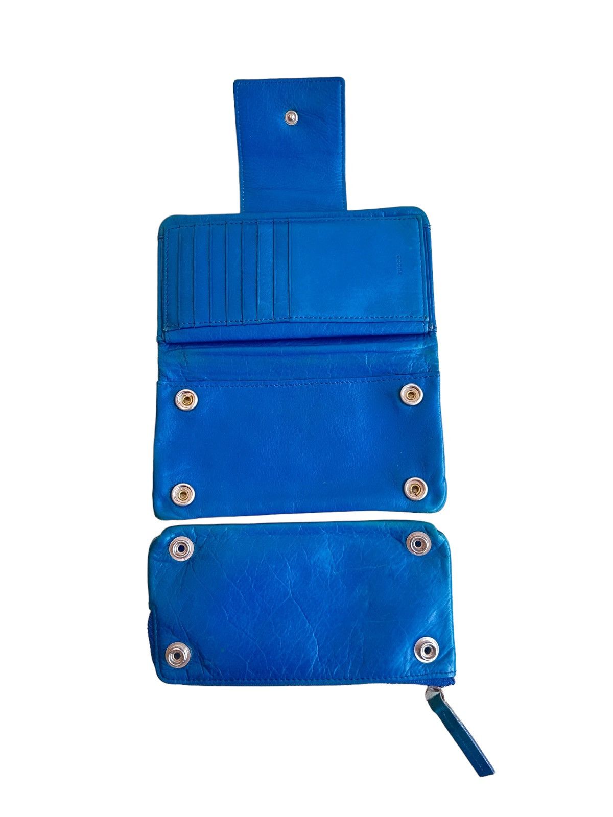 CABANE de ZUCCa 1990s Zucca Detachable Compartment Cyber Punk Leather Wallet Size ONE SIZE - 1 Thumbnail