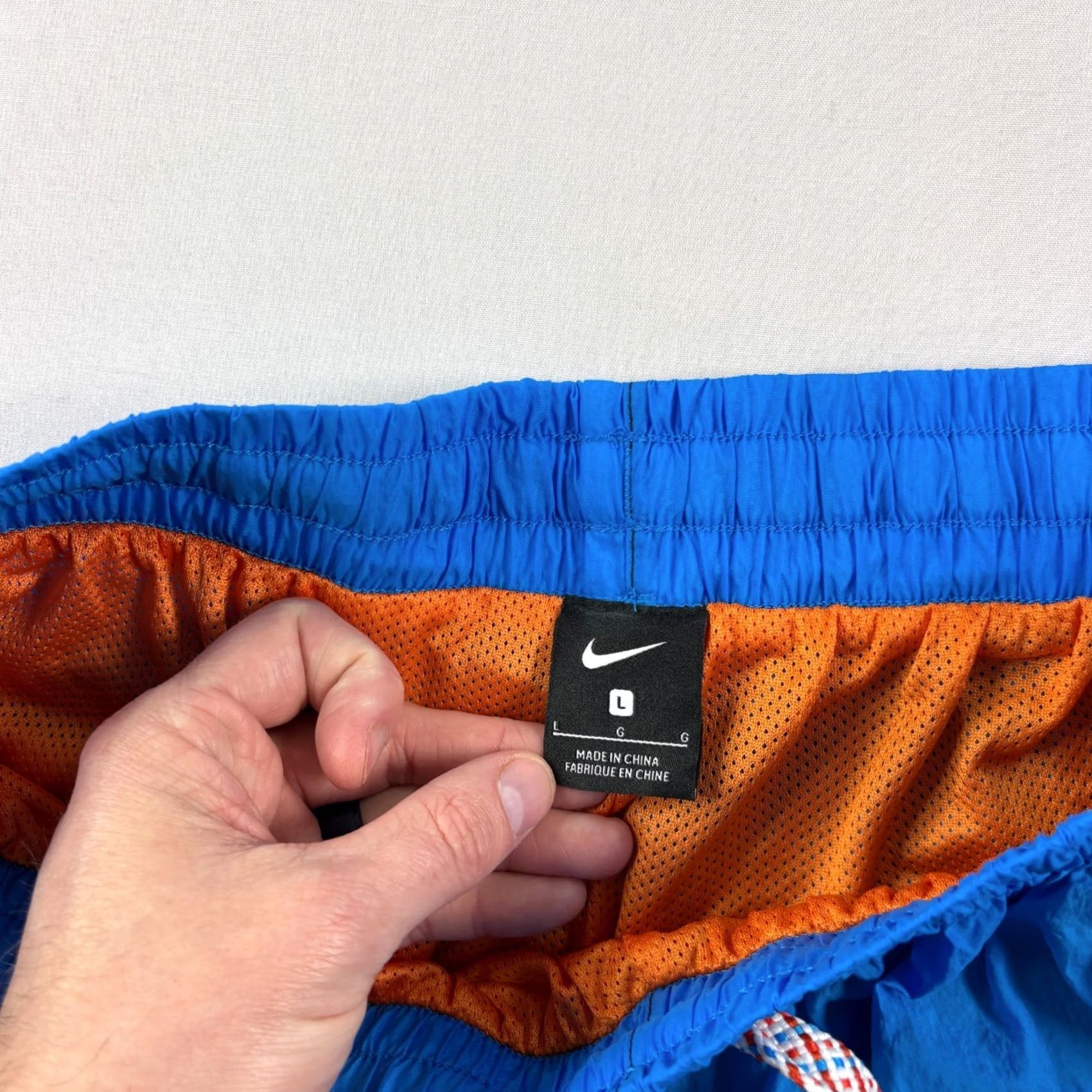 Nike Nike Flight Jogger Track Pants Mens L Black Orange Multicolor Nylon Regular Stretch Size US 33 - 3 Thumbnail
