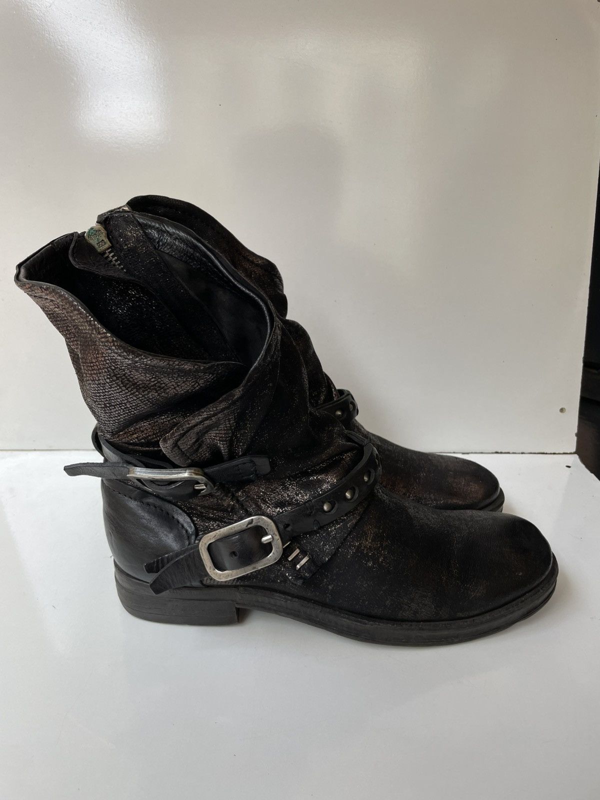 A.S.98 A.S.98 Distressed Boho Women's Ankle Boots EUR 39 /USA 8.5-9 Size US 9 / IT 39 - 5 Thumbnail