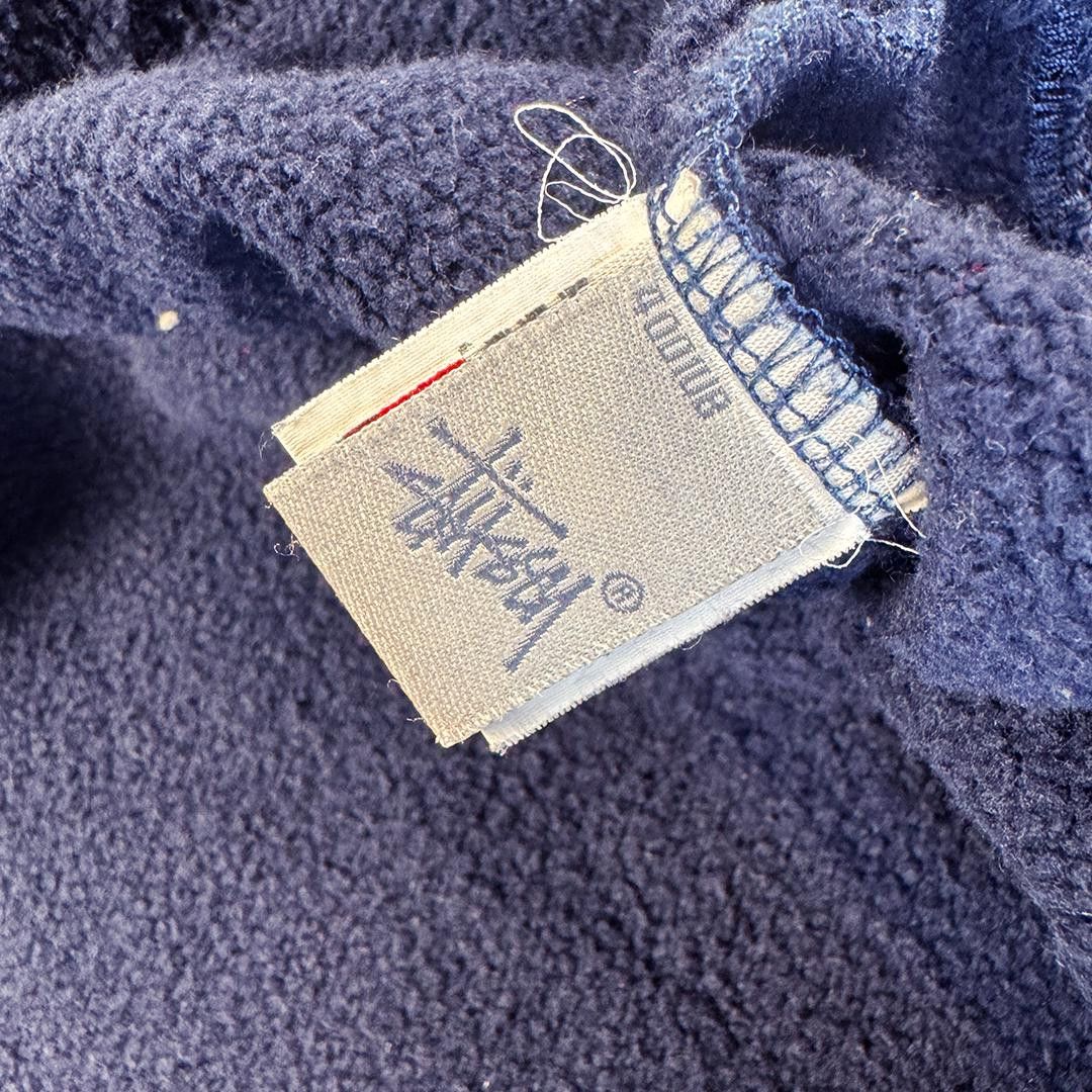 Stussy Stussy Velvet Logo Grey Hoodie (L) Size US L / EU 52-54 / 3 - 5 Thumbnail