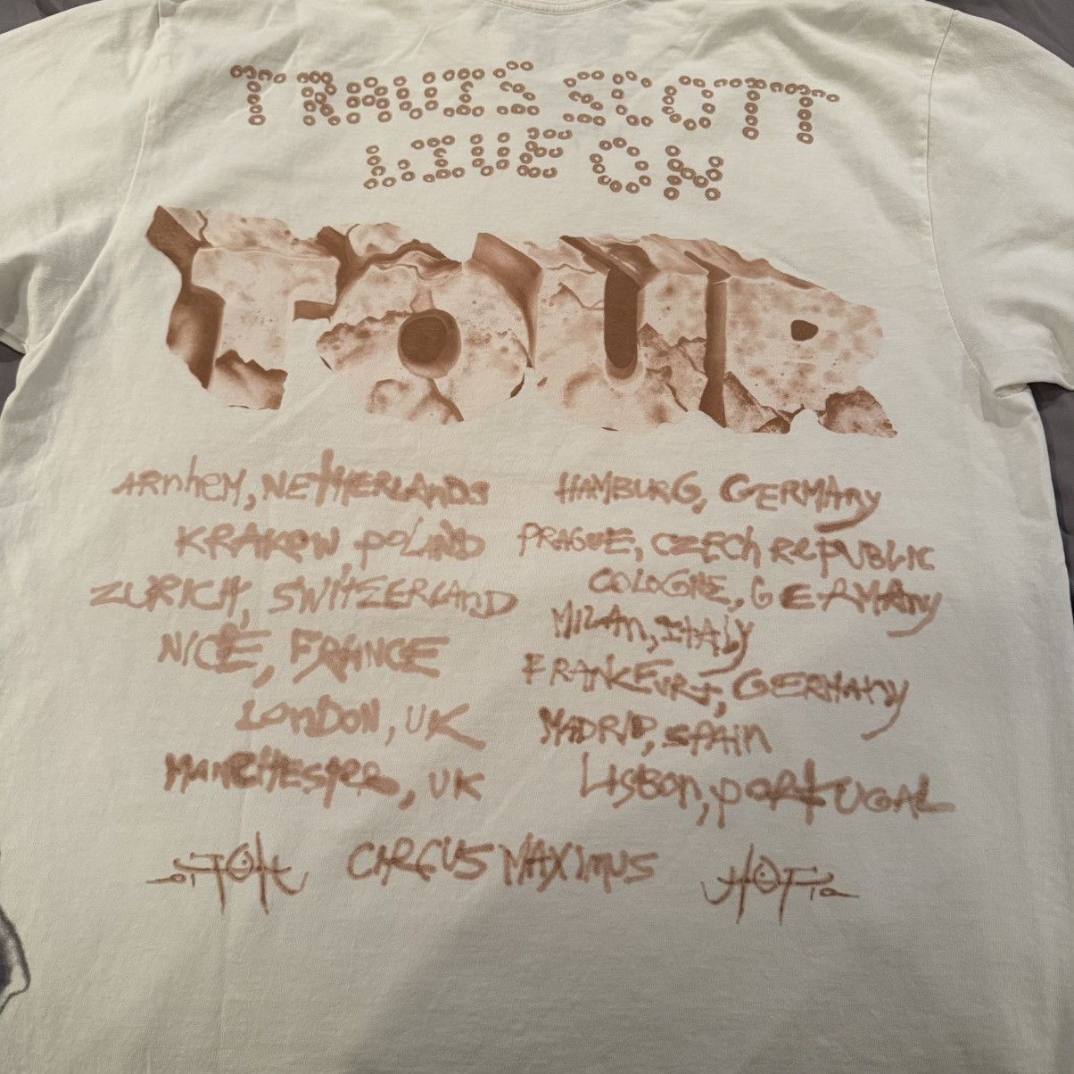 Travis Scott Travis Scott Circus Maximus Europe Tour T-Shirt Size US L / EU 52-54 / 3 - 5 Thumbnail