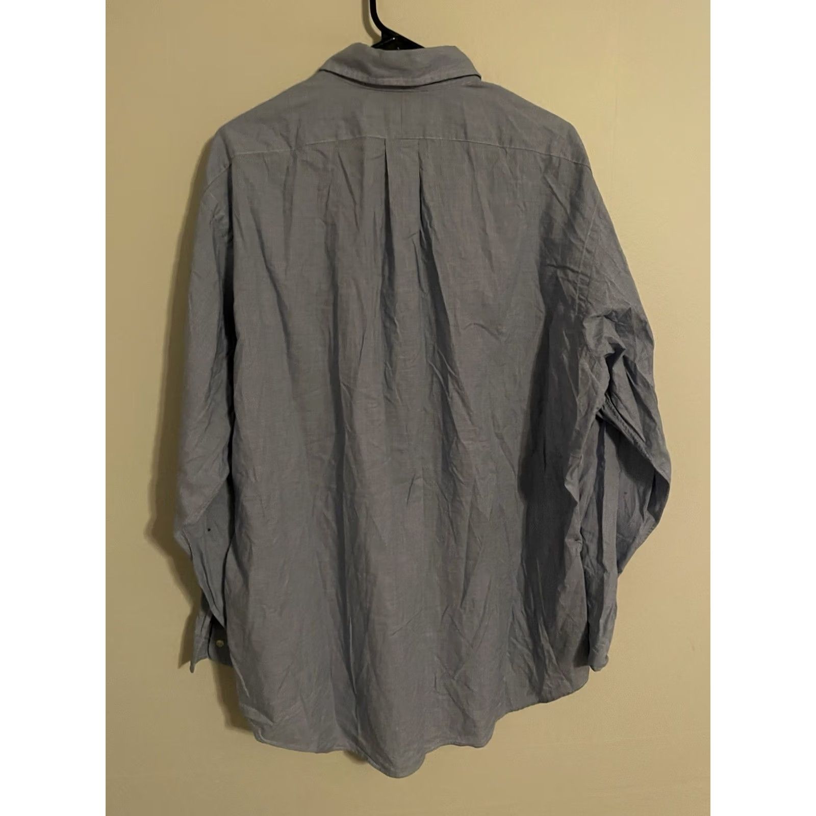 Polo Ralph Lauren Polo Ralph Lauren Button-Up Shirt L/S Check blue 17 34/35 Mens Size 46R - 4 Thumbnail