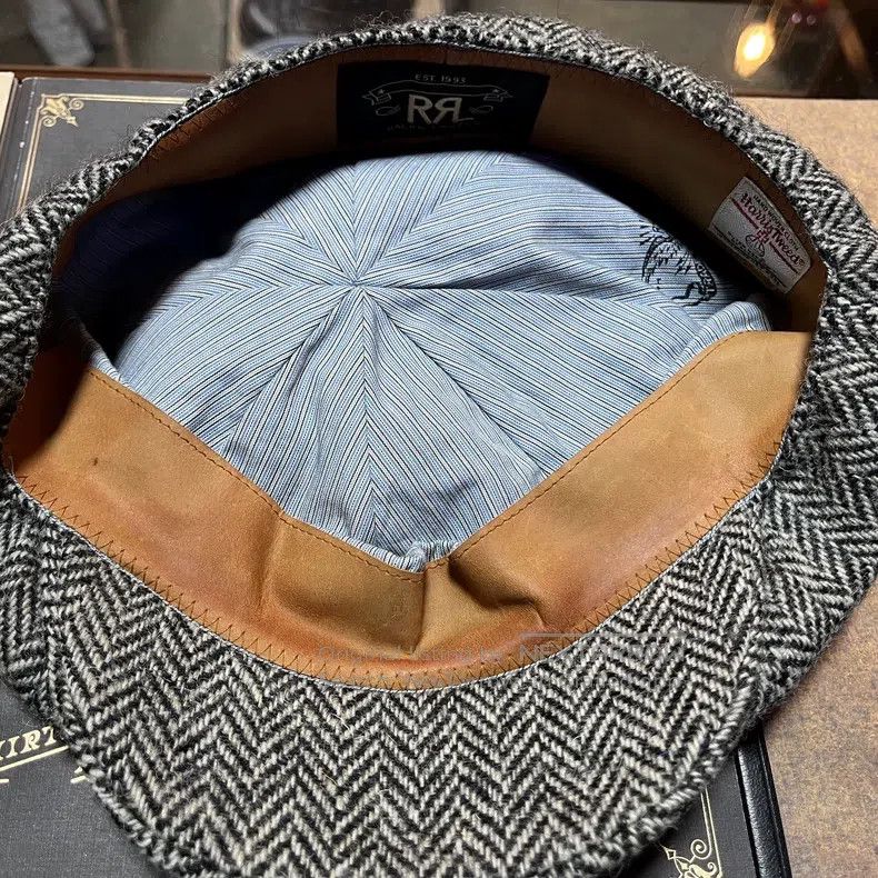 RRL Ralph Lauren RRL Ralph Lauren Harris Tweed wool octagonal hat, newsboy Size ONE SIZE - 6 Thumbnail