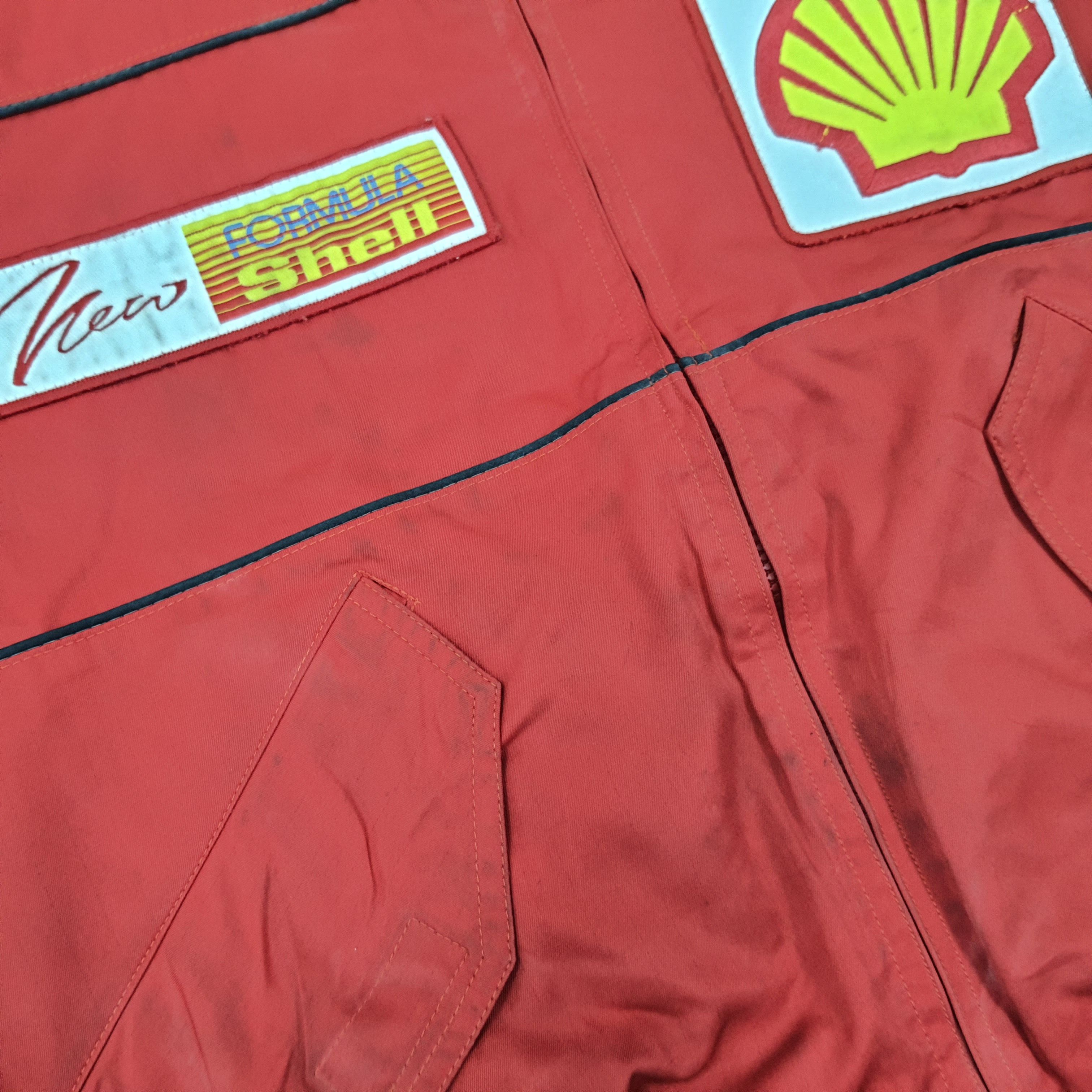 Vintage Vintage Shell Formula Service Wear Motorsports Racing Jacket Size US L / EU 52-54 / 3 - 13 Thumbnail