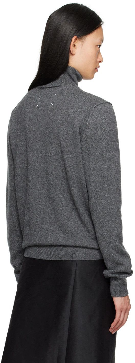 Maison Margiela o1y0625 Turtleneck Sweater in Gray Size L / US 10 / IT 46 - 3 Thumbnail