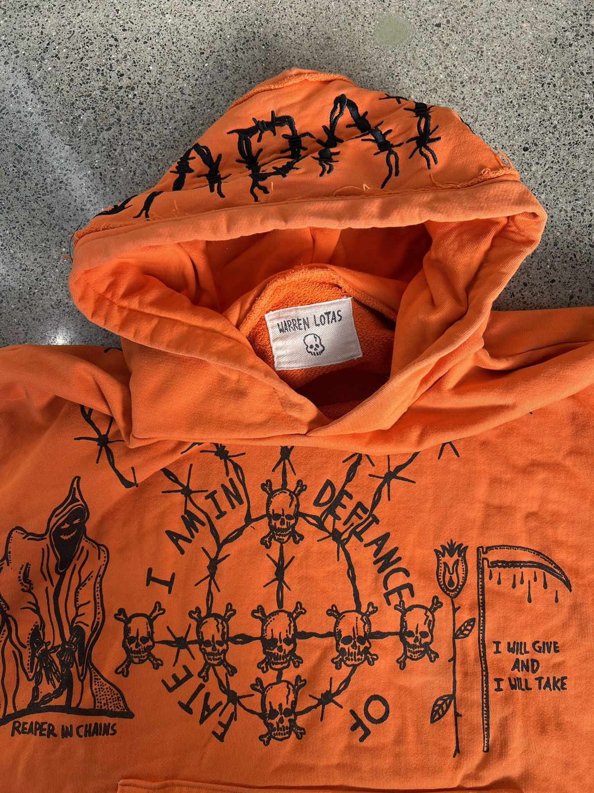 Orange sabata hoodie hotsell