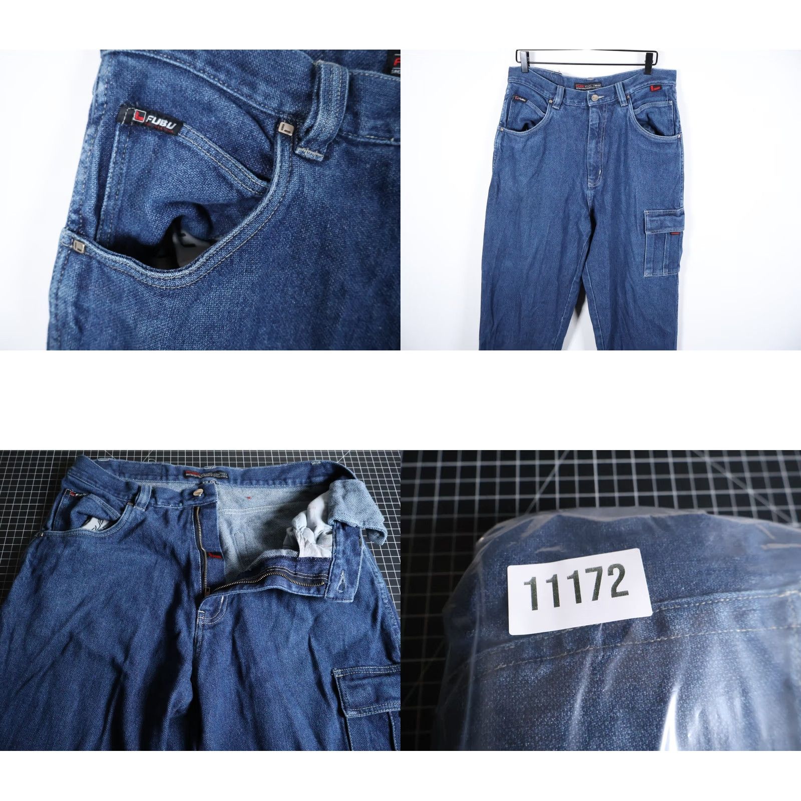 Fubu VINTAGE FUBU Jeans Carpenter Mens 34 x 32 Blue Denim Baggy Fit 90s Hip Hop VTG Mens Size US 34 / EU 50 - 10 Thumbnail
