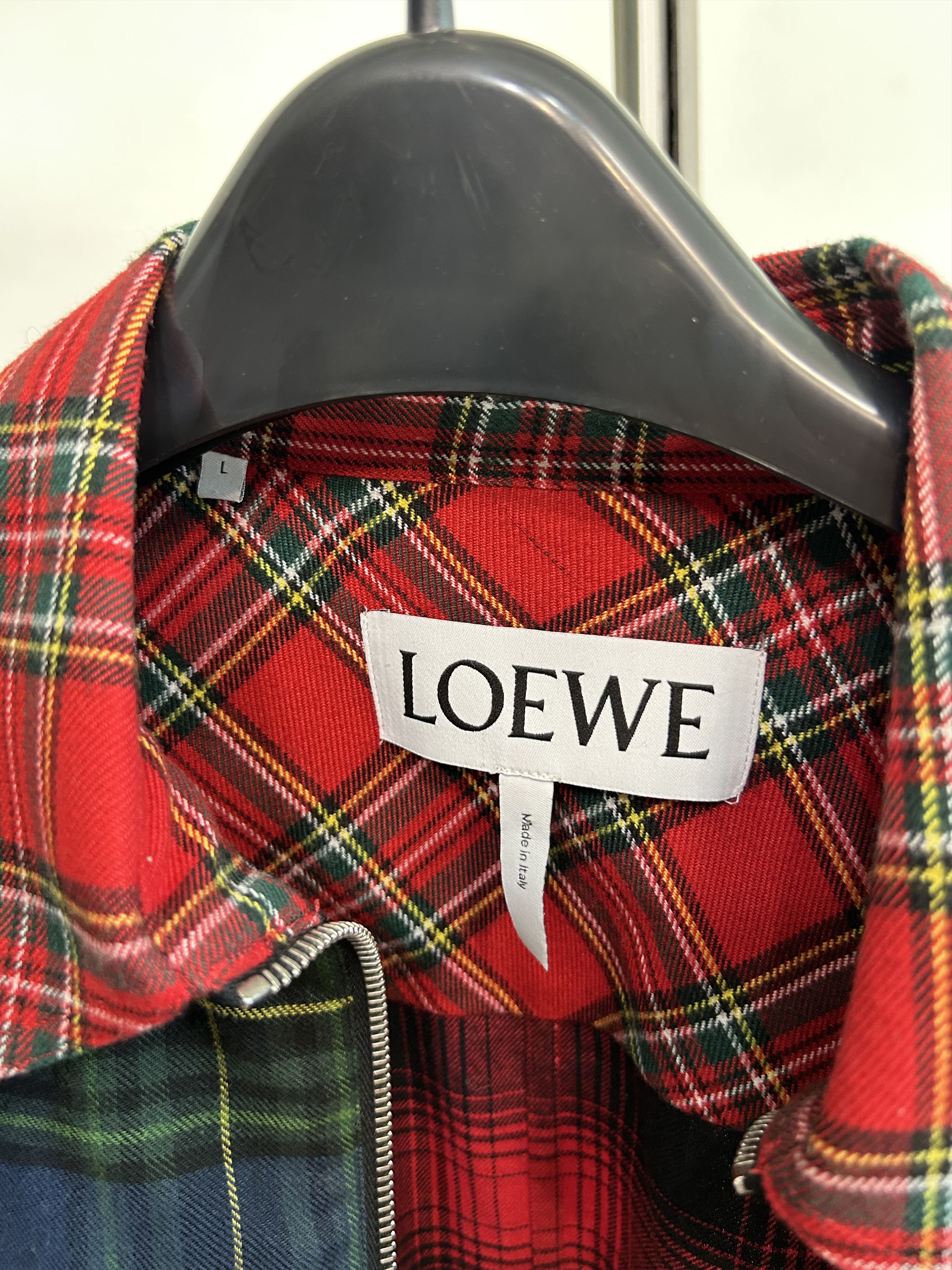 Loewe LOEWE Mixed Tartan Check Jacket Size US M / EU 48-50 / 2 - 8 Thumbnail