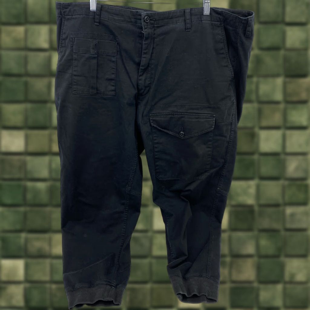 Polo Ralph Lauren Polo Ralph Lauren Pants Men's 46 Big & Tall Cargo Black Flat Front Classic Fit 29 Inseam 46B Waist Cargo Pocket Logo Army Size US XXL / EU 58 / 5 - 1 Thumbnail