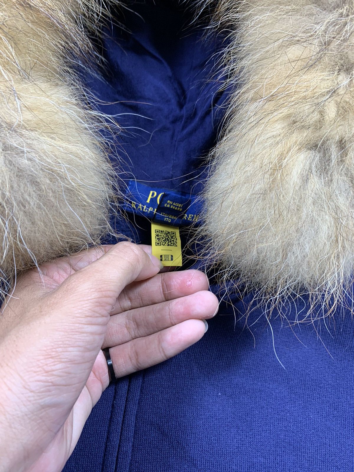 If Six Was Nine × KMRii × Le Grande Bleu (L.G.B.) Polo Fur Zip Hoodie lgb ifsixwasnine Style Size US L / EU 52-54 / 3 - 5 Thumbnail